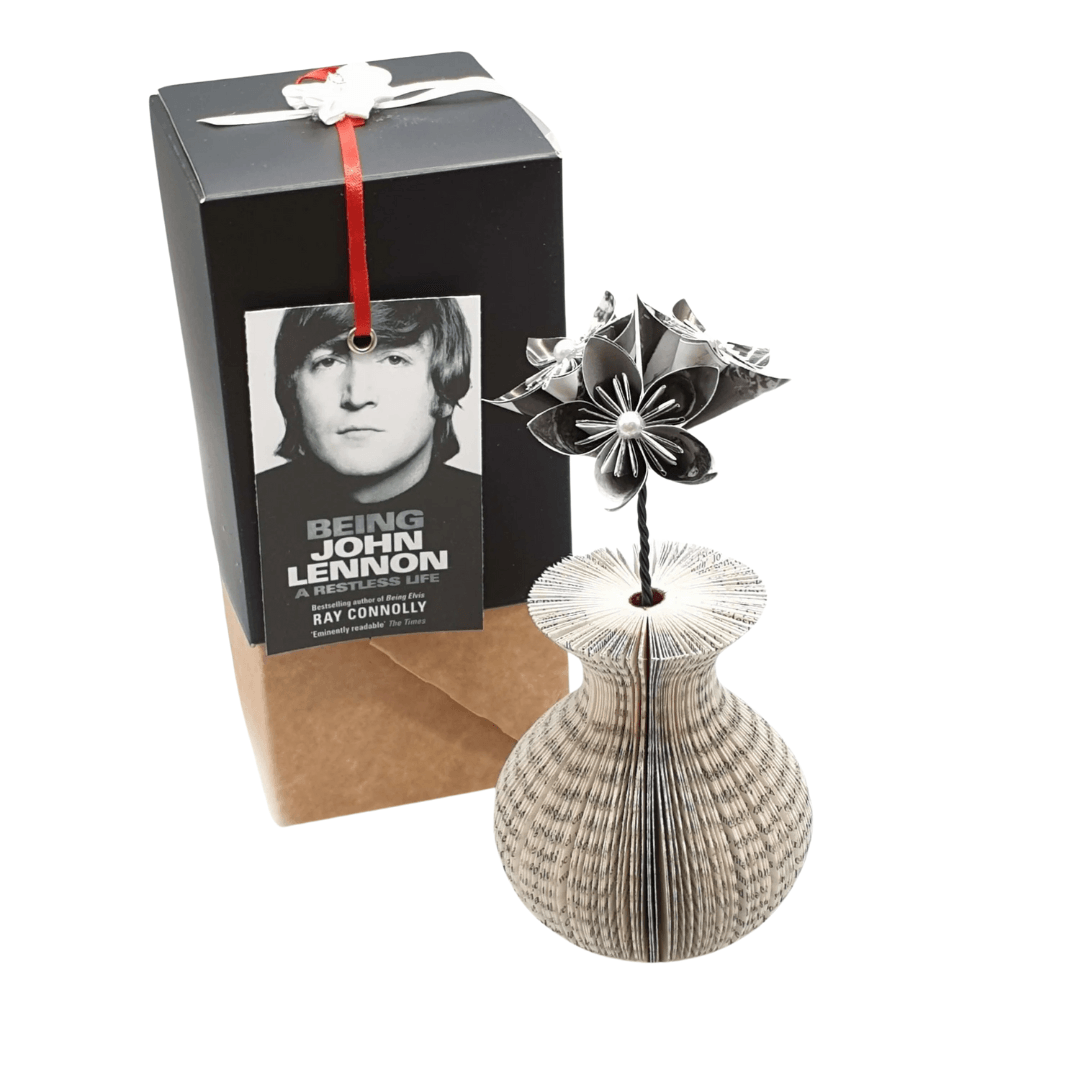 Custom Vase and Flowers Book Gift - Paper Apple Co