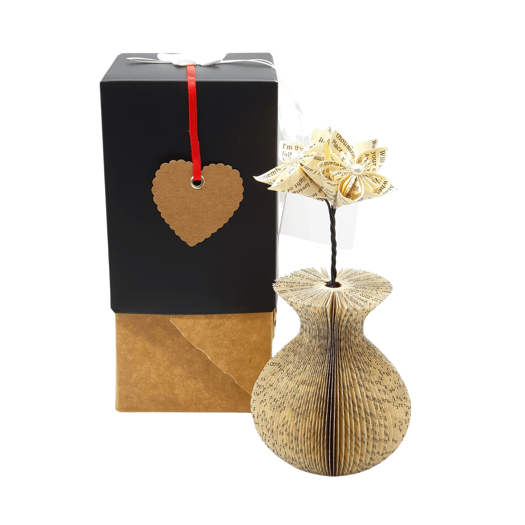 Vase and Flowers Book Gift - Paper Apple Co