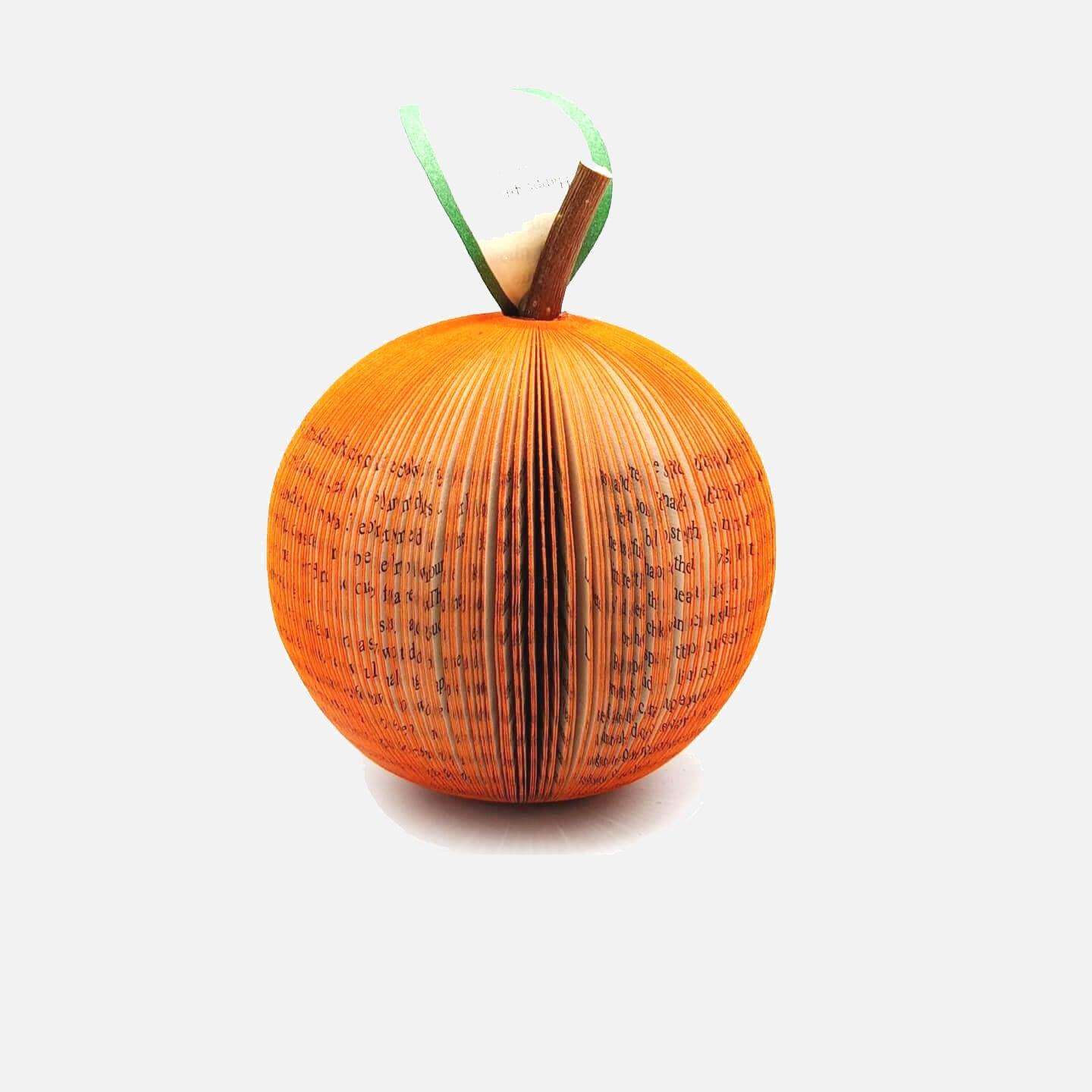 Orange Book Apple – Handmade 4th Anniversary Gift & Keepsake - Paper Apple Co