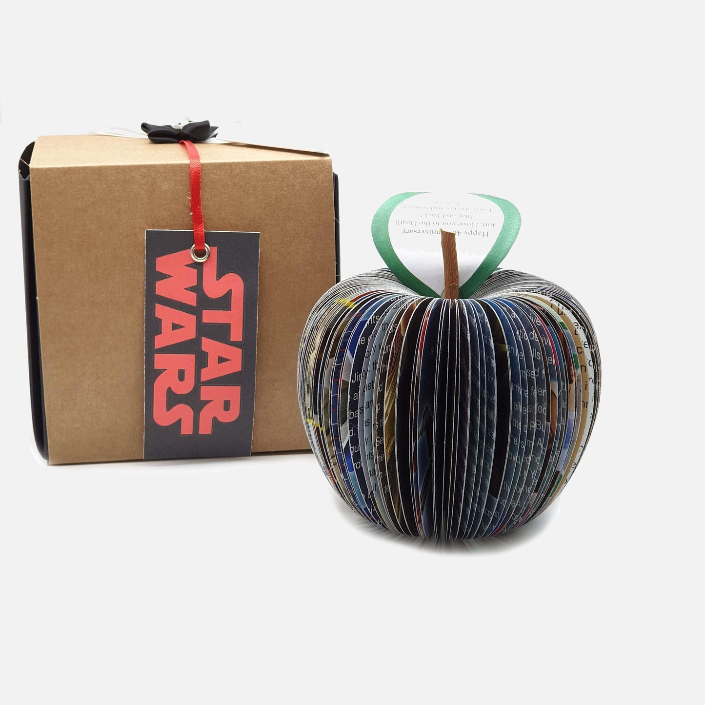 Star Wars Apple – 4th Anniversary Gift for Him | Handmade from Comic Pages - Paper Apple Co