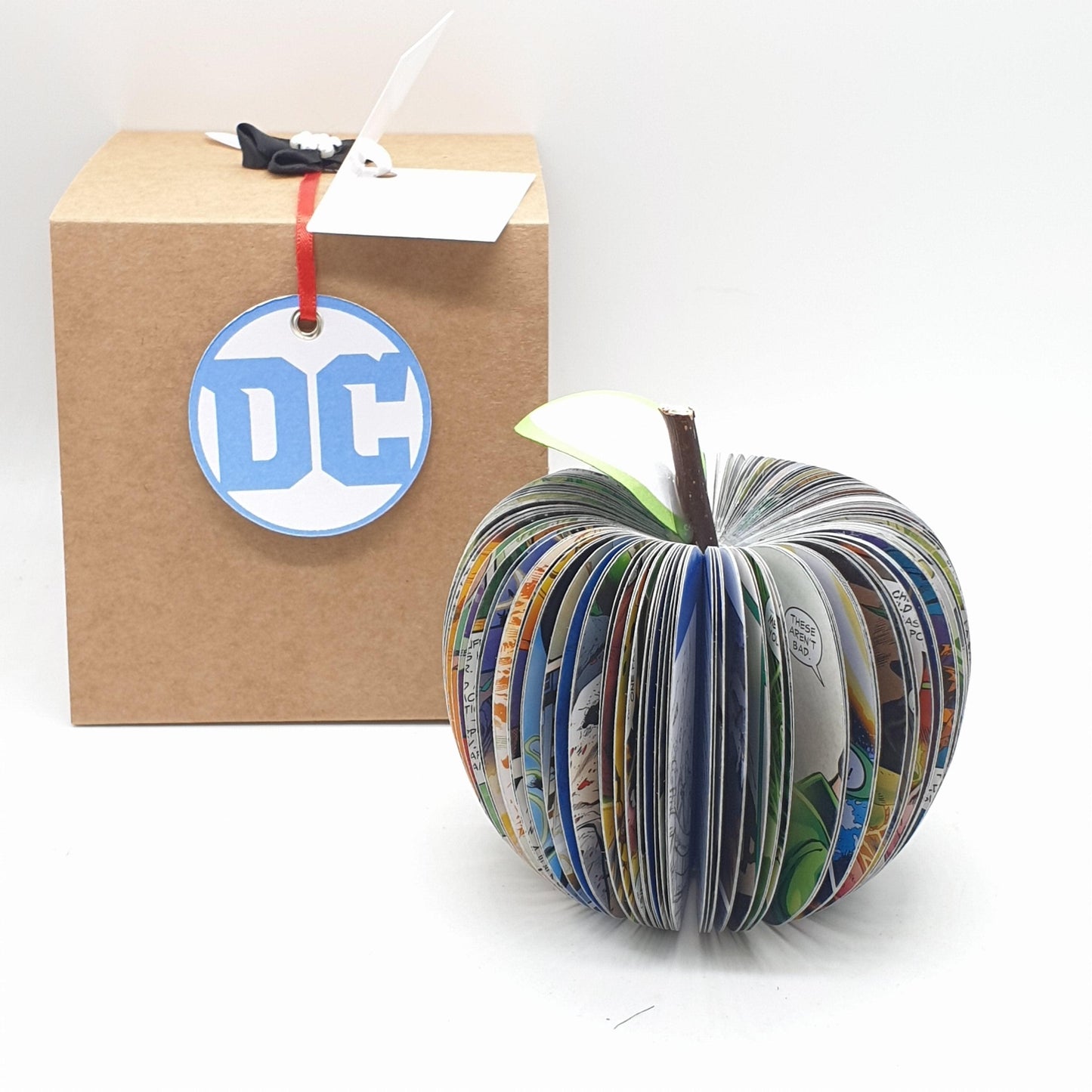 Personalised Green Lantern Comic Book Apple – Handmade Gift - Paper Apple Co