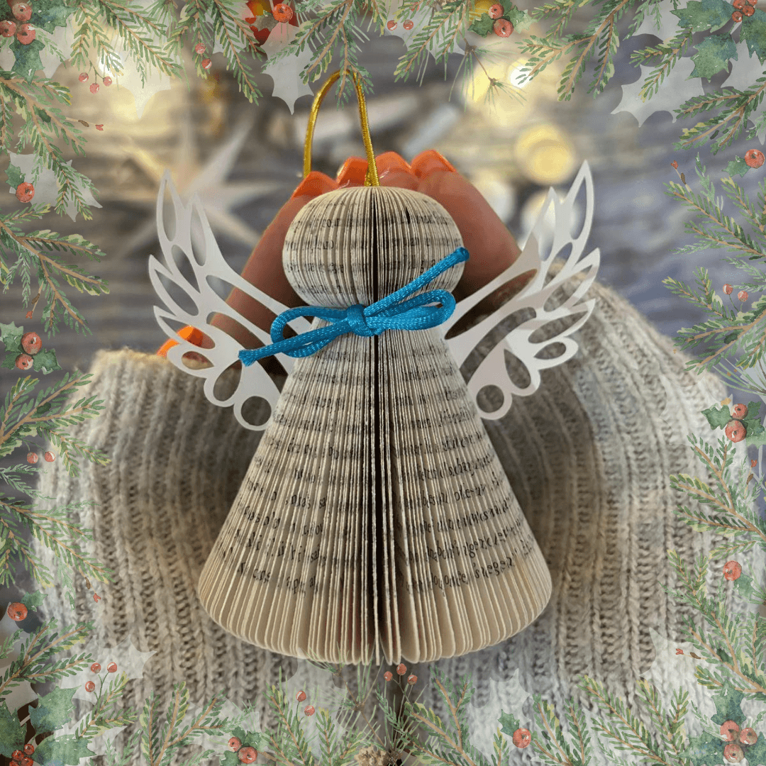 Hanging Angel Paper Ornament - Paper Apple Co