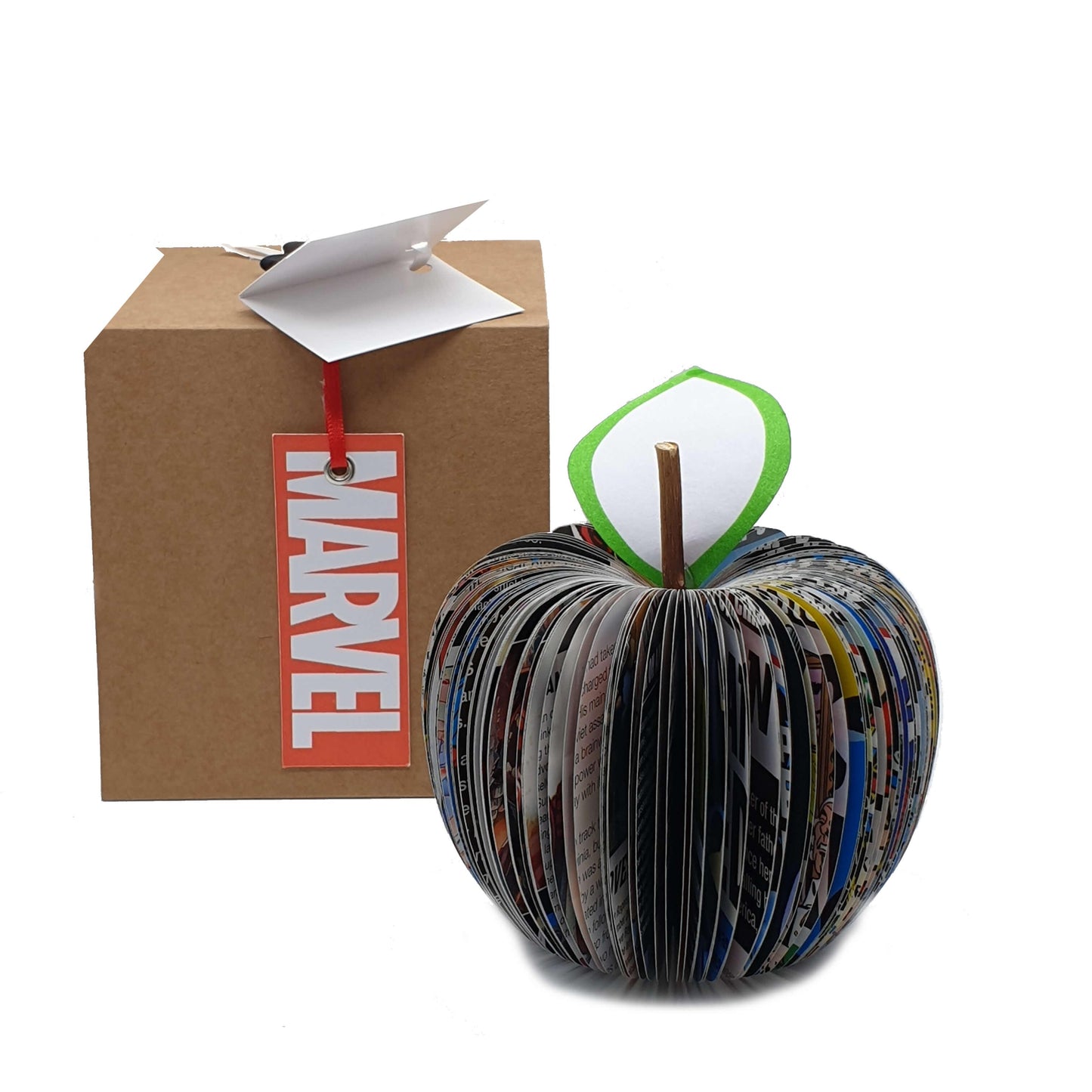 Captain America Comic Book Apple - Paper Apple Co