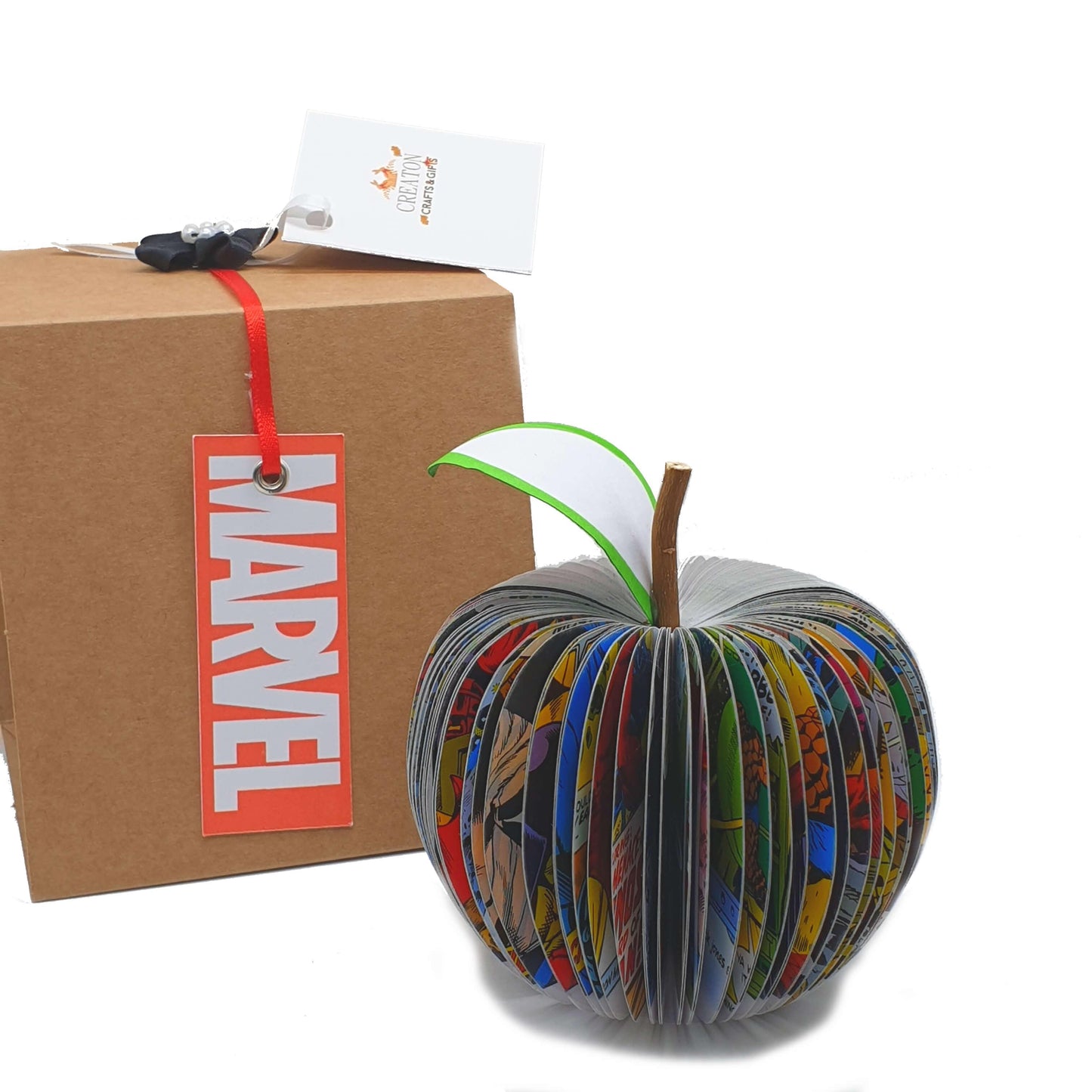 Collection of comic book apple gifts