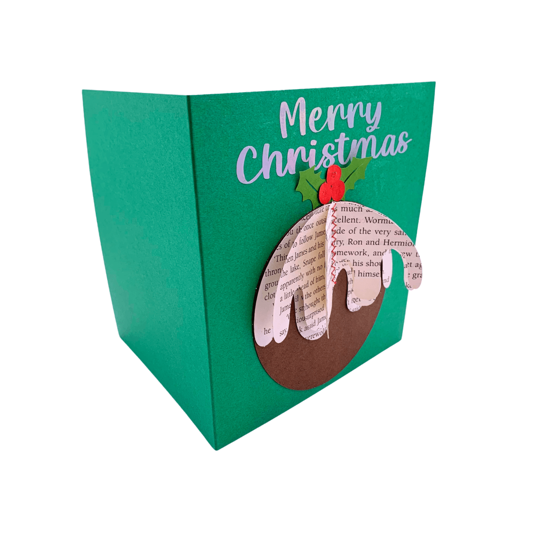 Handmade Christmas Card, Pudding, Tree or Baubles - Paper Apple Co