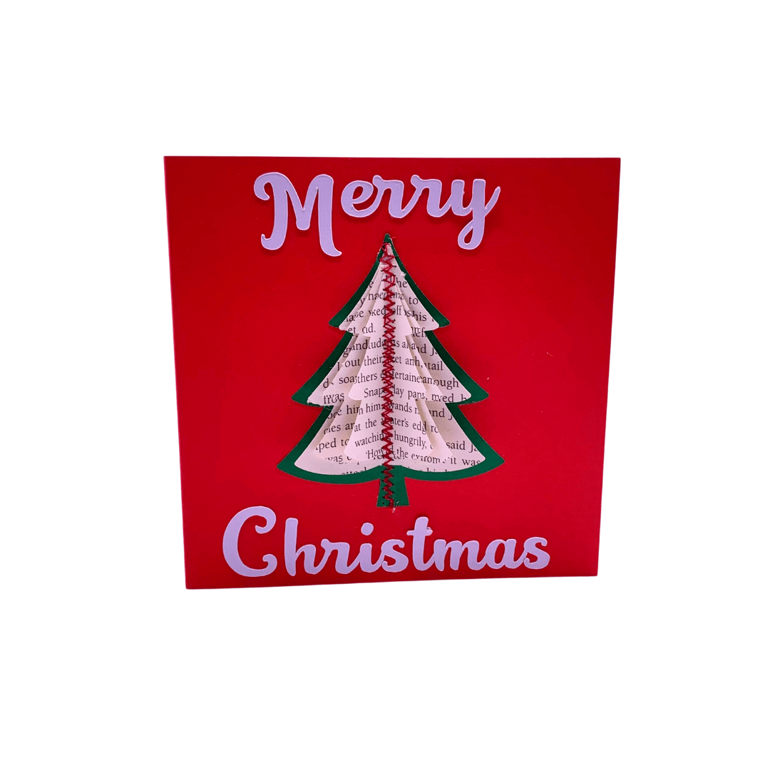 Handmade Christmas Card, Pudding, Tree or Baubles - Paper Apple Co