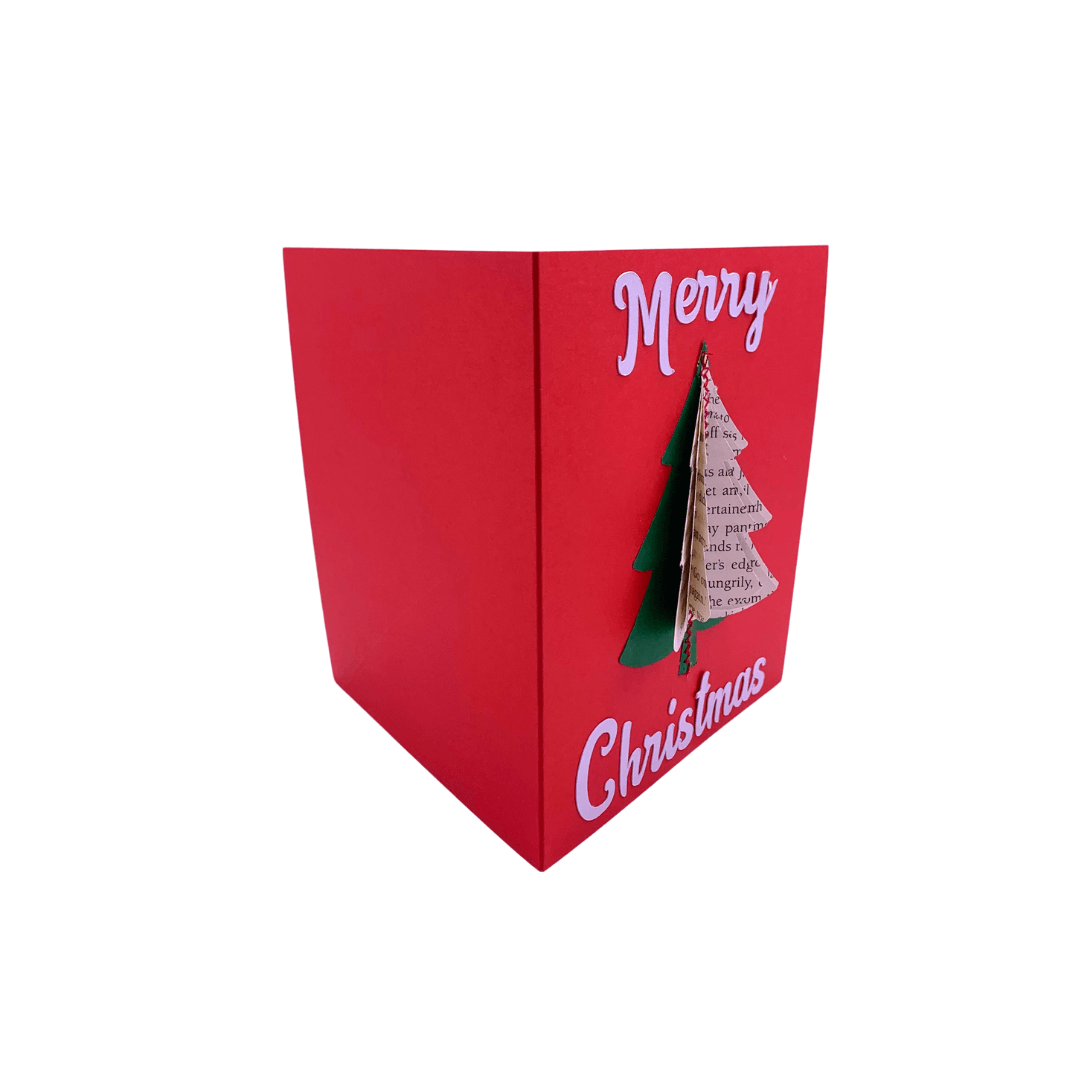 Handmade Christmas Card, Pudding, Tree or Baubles - Paper Apple Co