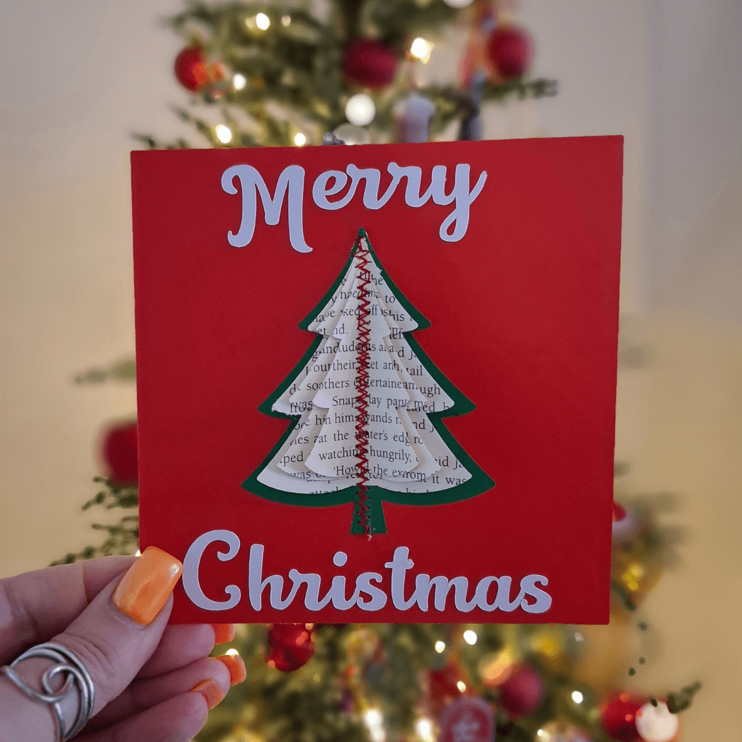 Handmade Christmas Card, Pudding, Tree or Baubles - Paper Apple Co