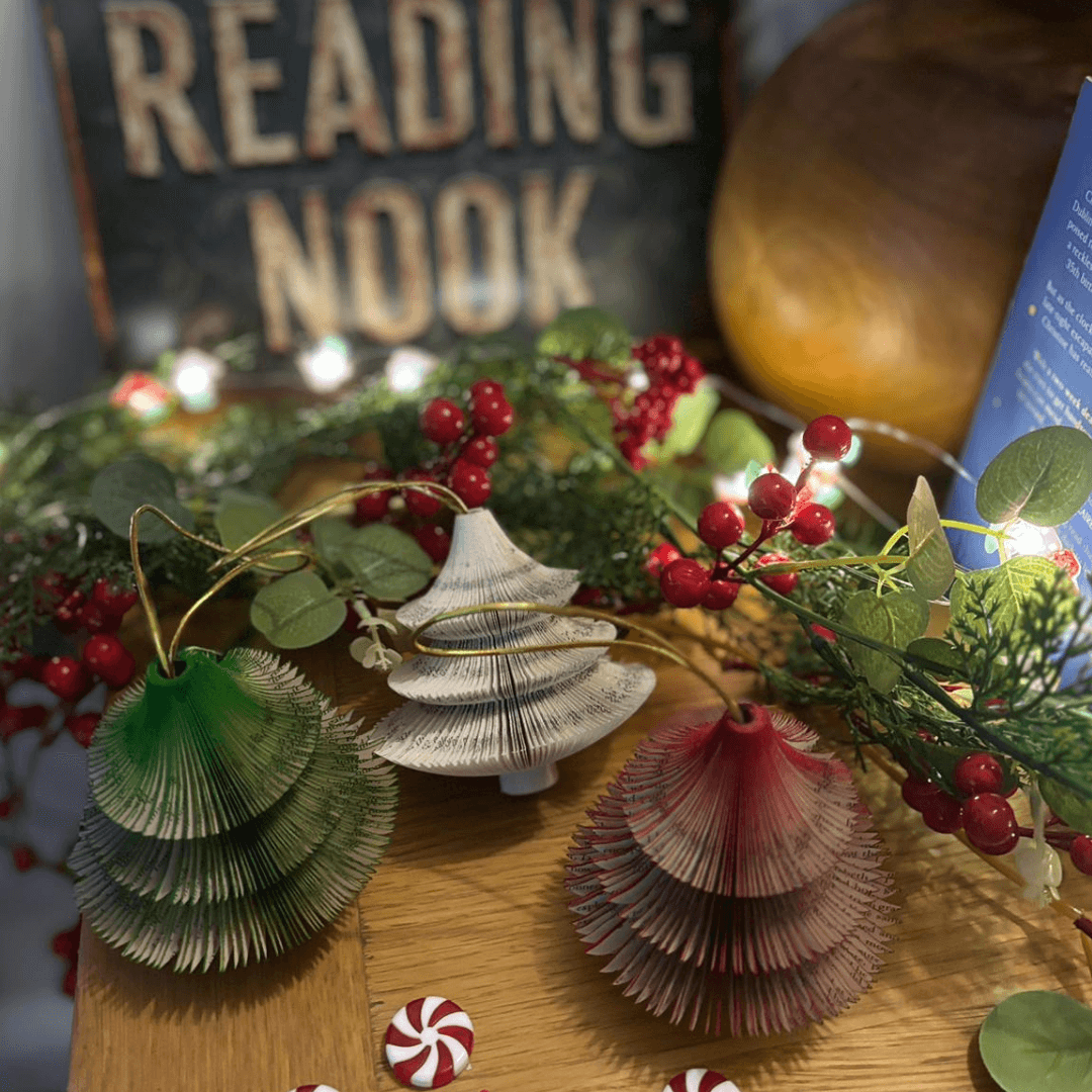 Hanging Christmas Tree Book Gift - Paper Apple Co