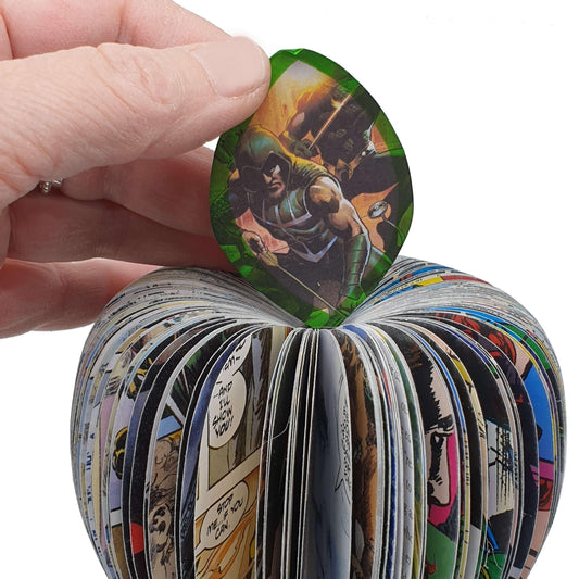 Personalised Green Arrow Comic Book Apple - Paper Apple Co
