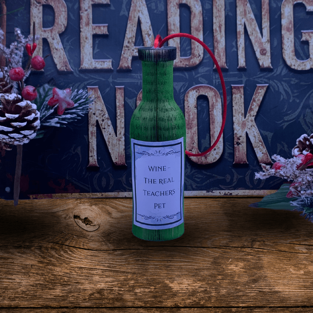 Wine Bottle Hanging Decoration - Paper Apple Co