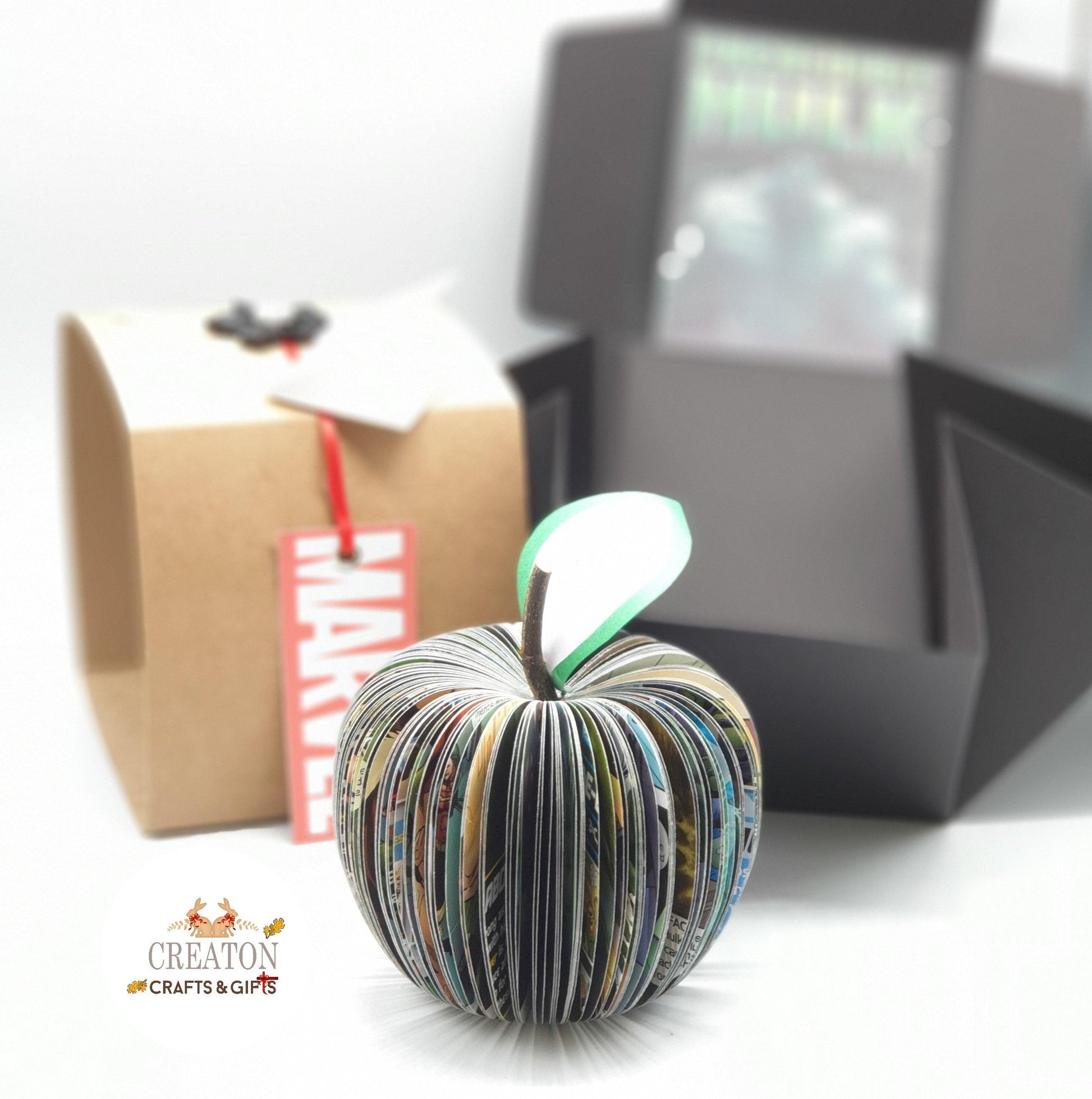 Personalised Hulk Comic Book Apple - Paper Apple Co