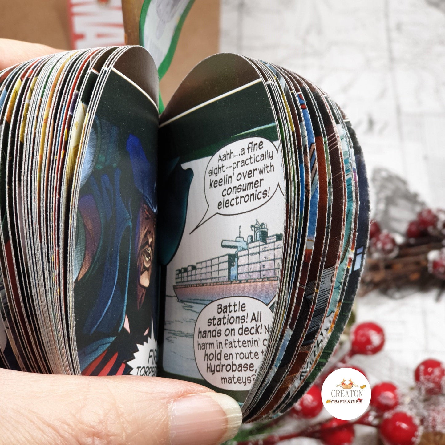 Personalised Iron Man Comic Book Apple - Paper Apple Co