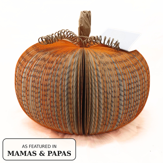 Large Pumpkin Book Gift | Handmade Halloween Decoration