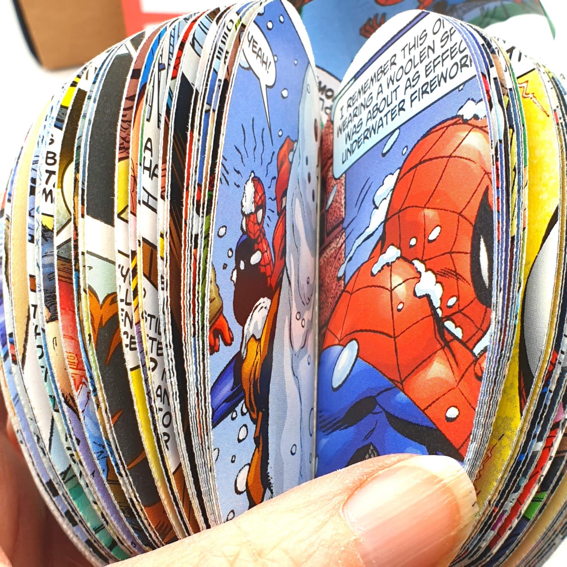 Personalised Spiderman Comic Book Apple – Superhero Gift - Paper Apple Co