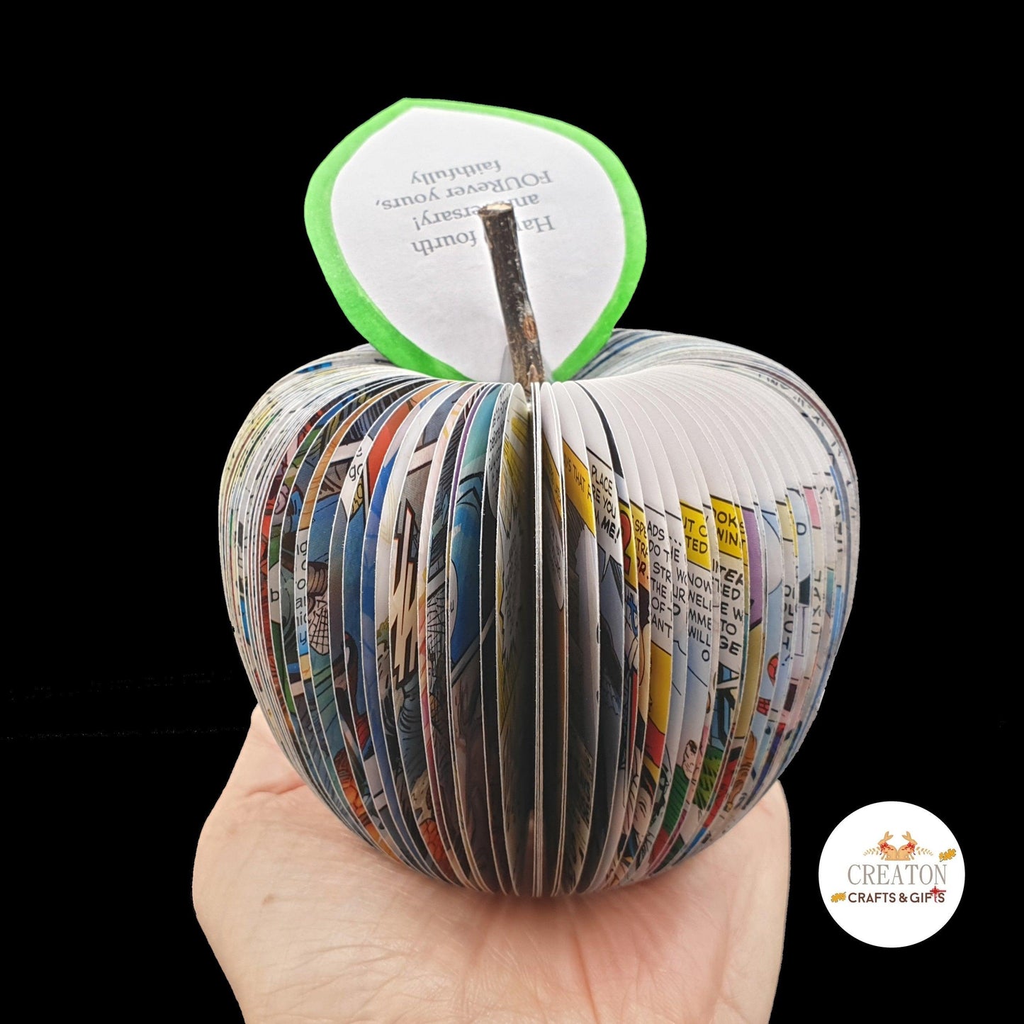 Personalised Spiderman Comic Book Apple – Superhero Gift - Paper Apple Co