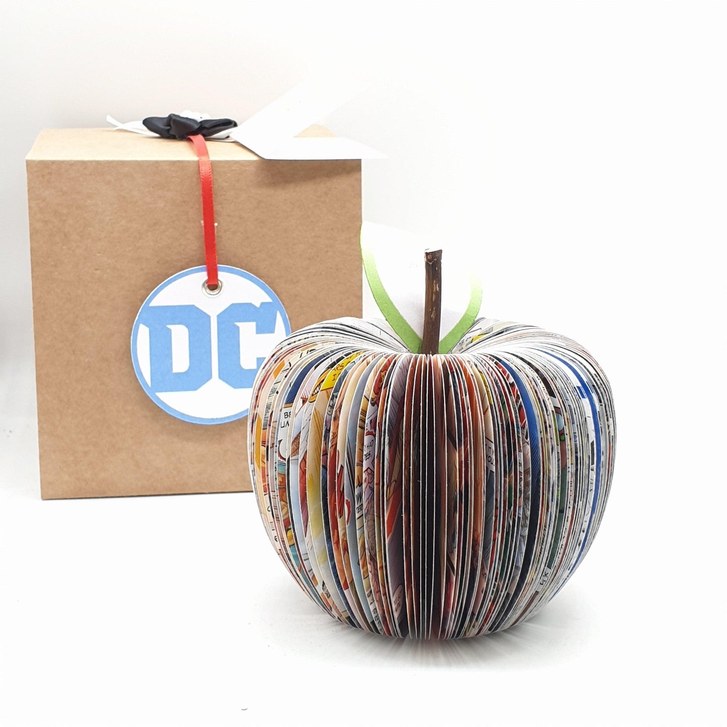 Flash comic book apple, handmade 4th wedding anniversary gift for him