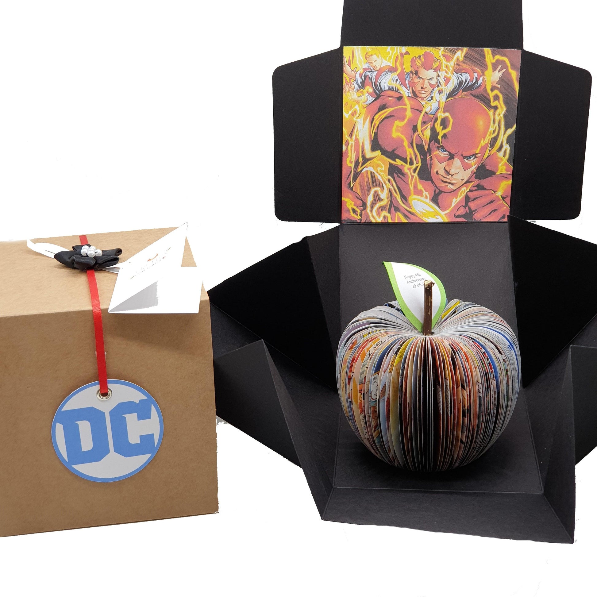 Personalised The Flash Comic Book Apple – Unique Gift - Paper Apple Co
