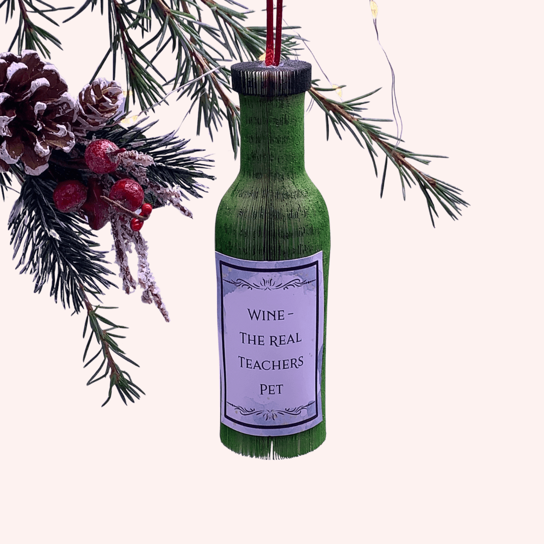 Wine Bottle Hanging Decoration - Paper Apple Co