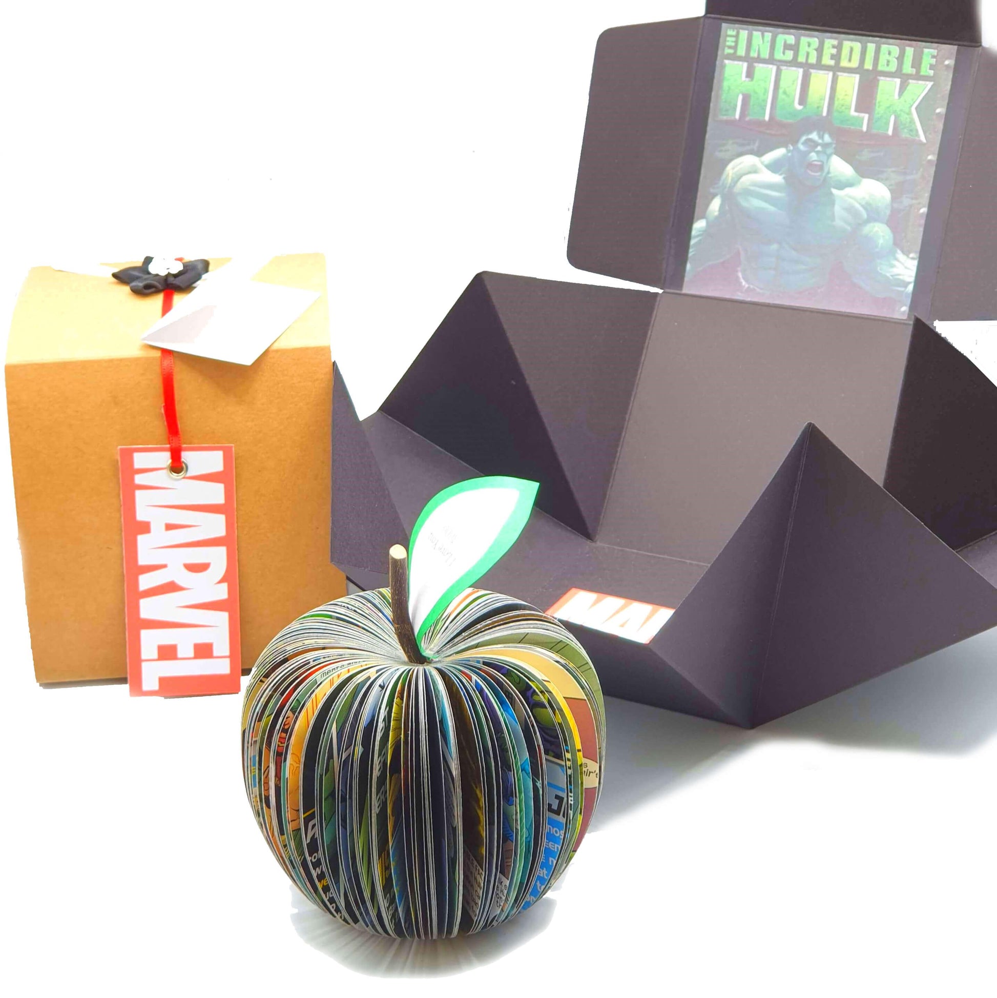 Personalised Hulk Comic Book Apple - Paper Apple Co