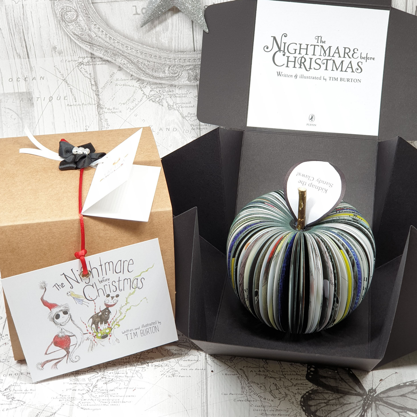Nightmare Before Christmas book apple unboxed in gift packaging