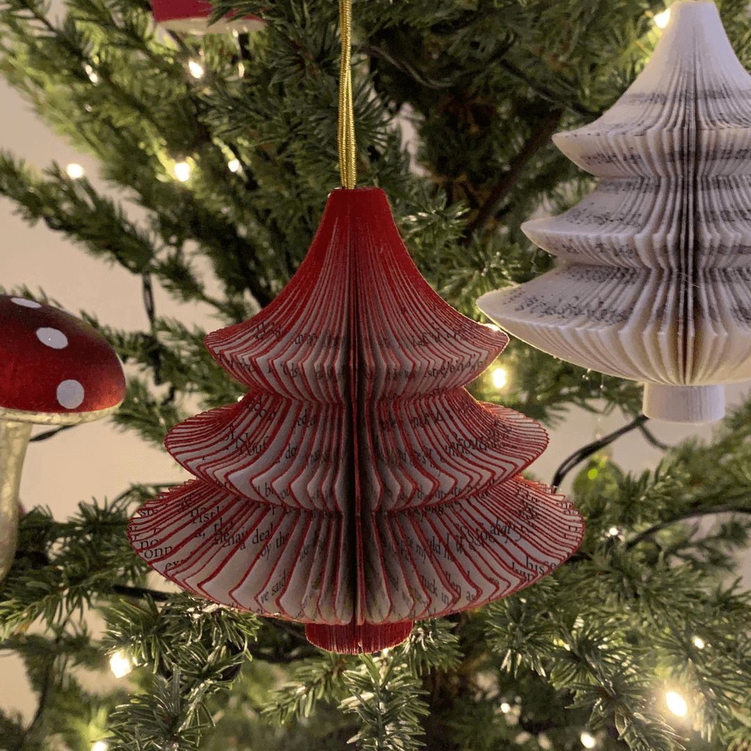 Hanging Christmas Tree Book Gift - Paper Apple Co