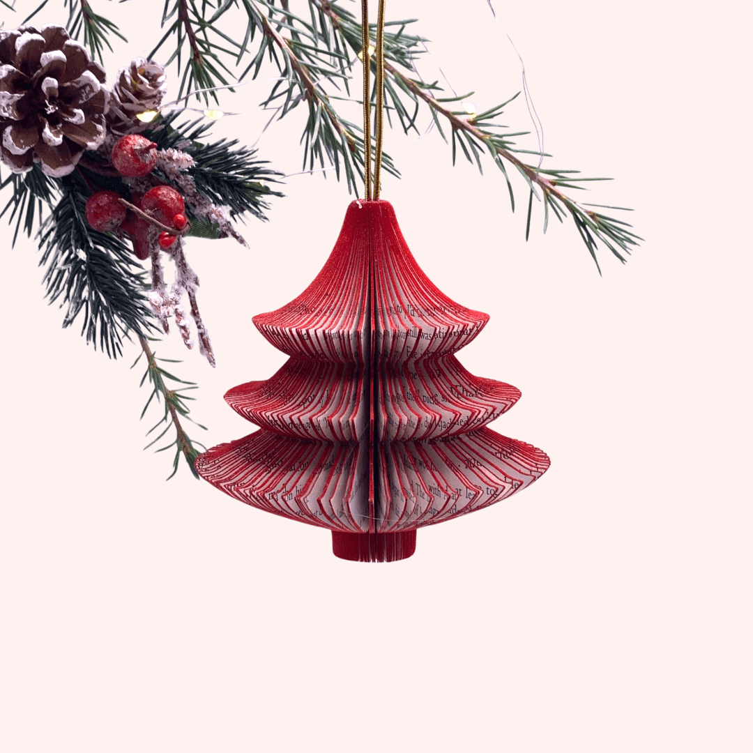 Hanging Christmas Tree Book Gift - Paper Apple Co