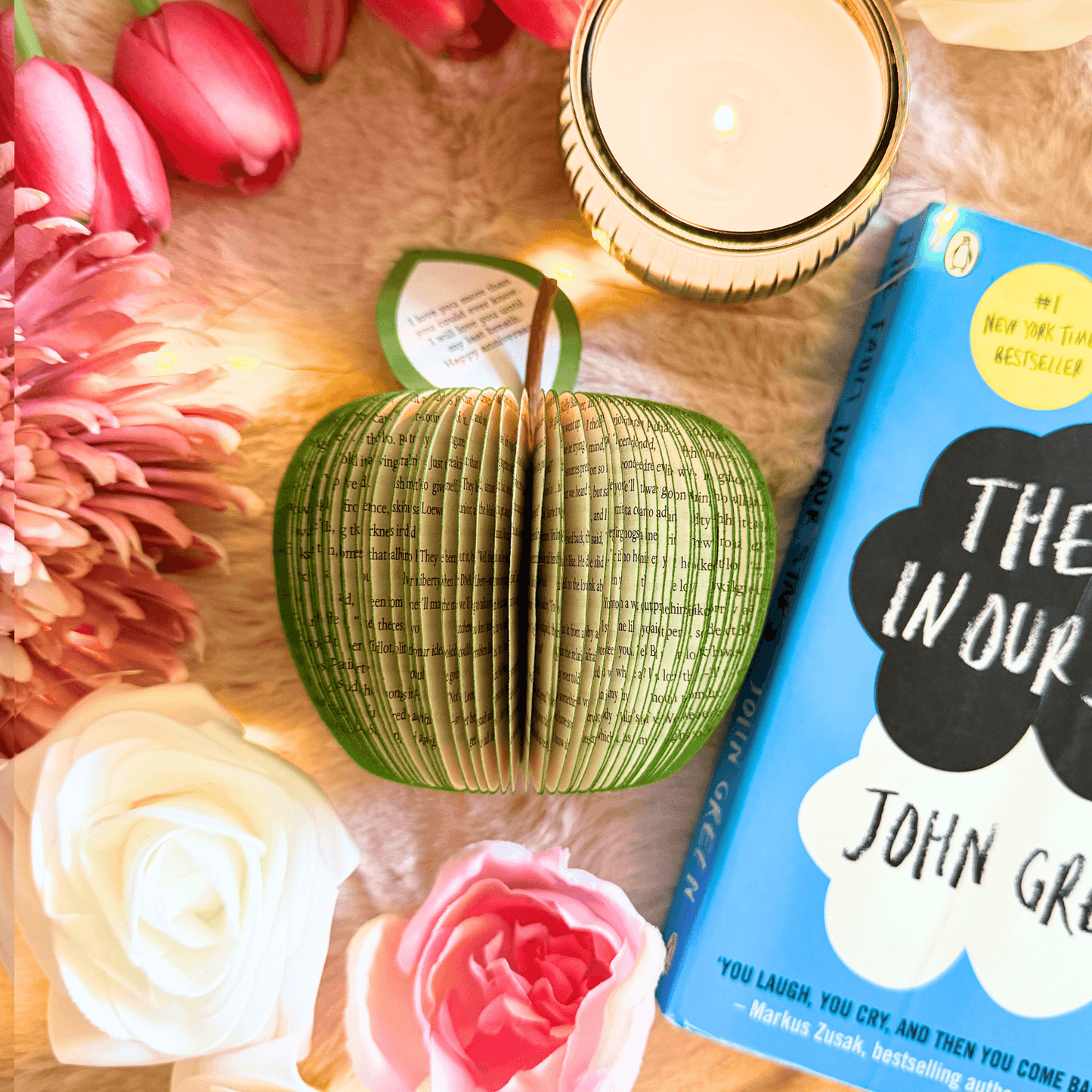 The Fault in Our Stars – Handmade Book Fruit Gift - Paper Apple Co