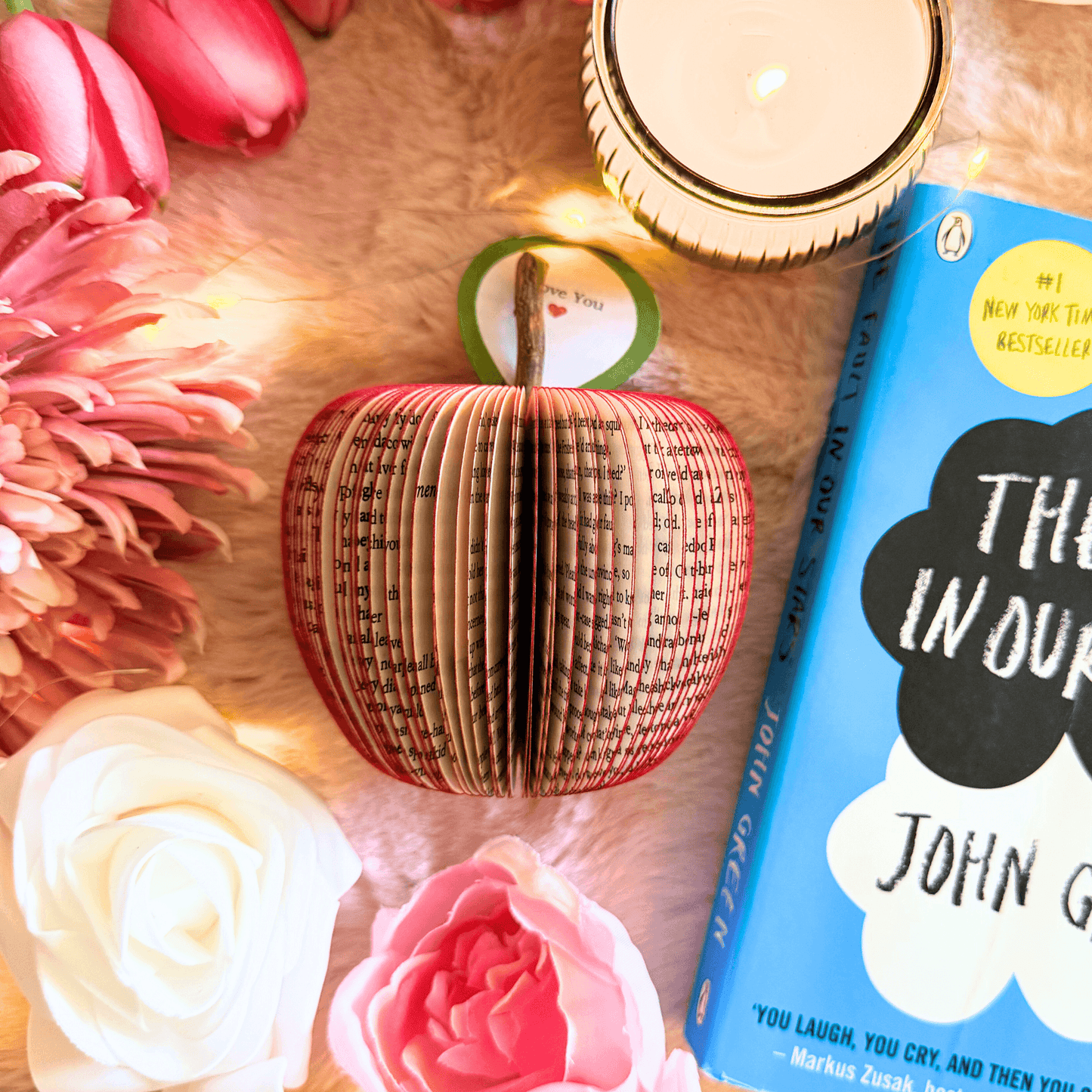 The Fault in Our Stars – Handmade Book Fruit Gift - Paper Apple Co