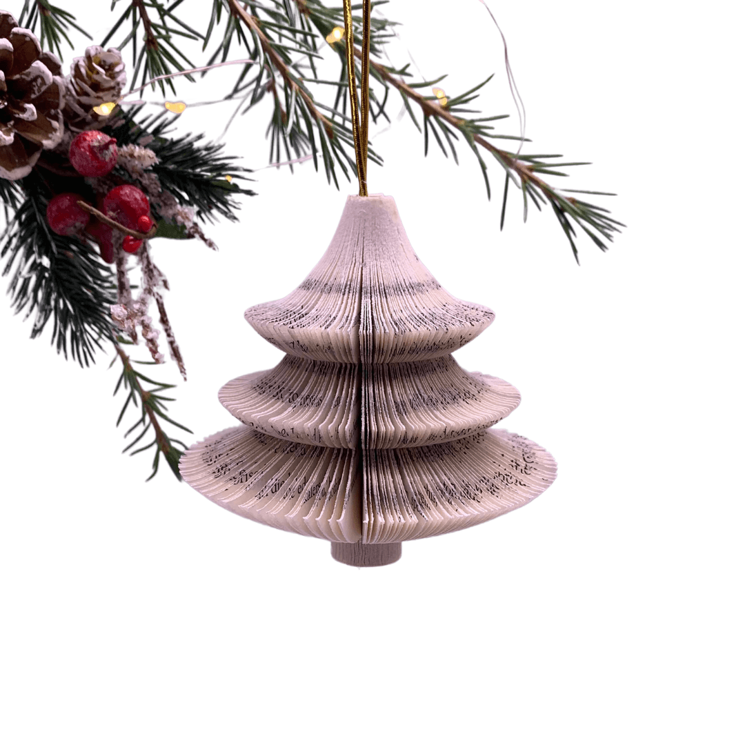 Hanging Christmas Tree Book Gift - Paper Apple Co