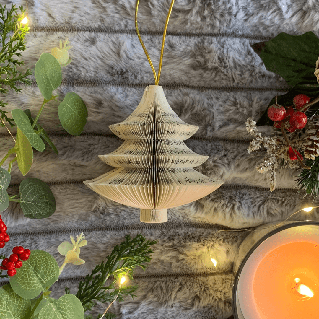 Hanging Christmas Tree Book Gift - Paper Apple Co