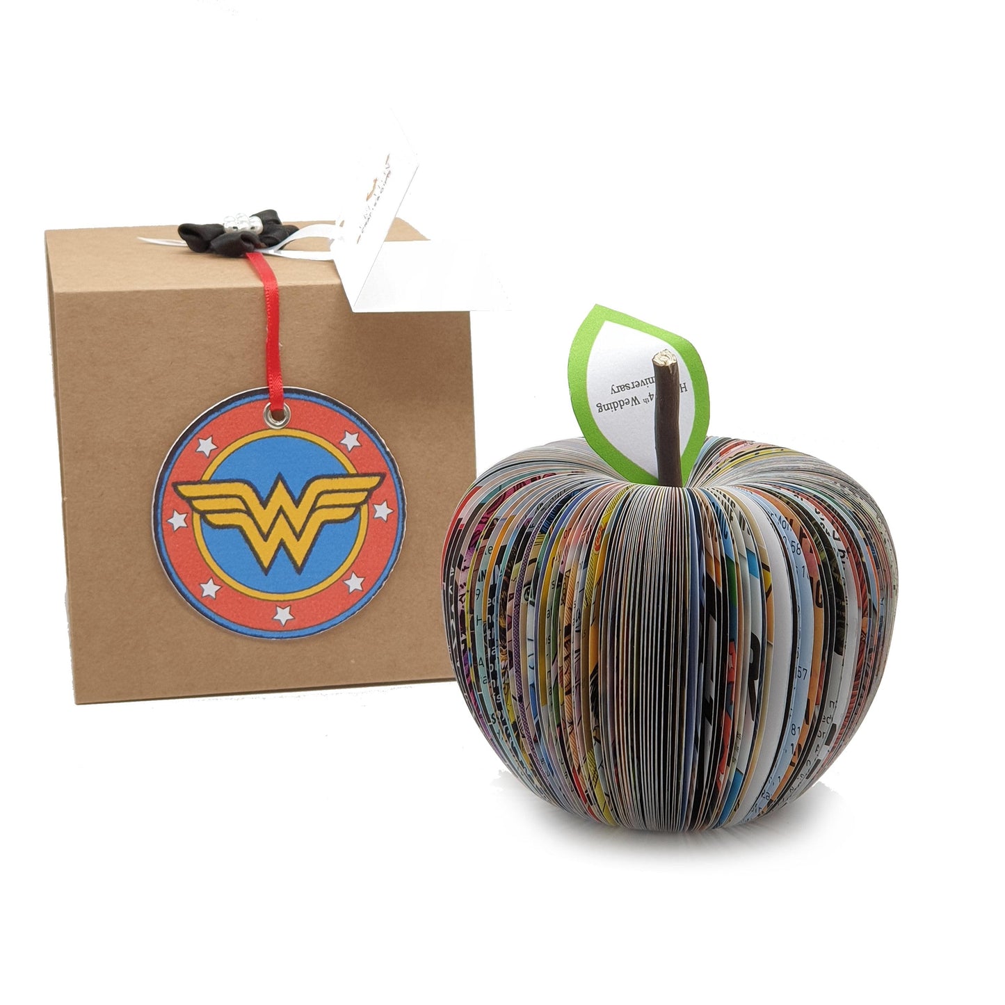 Wonder Woman Comic Book Apple - Paper Apple Co