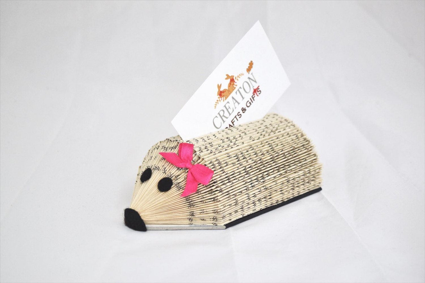 Hedgehog Business Card Holder Book Gift - Paper Apple Co