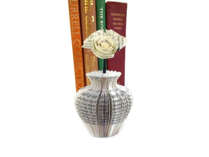 Mini Vase and Flowers Book Gift - Paper Apple Co
