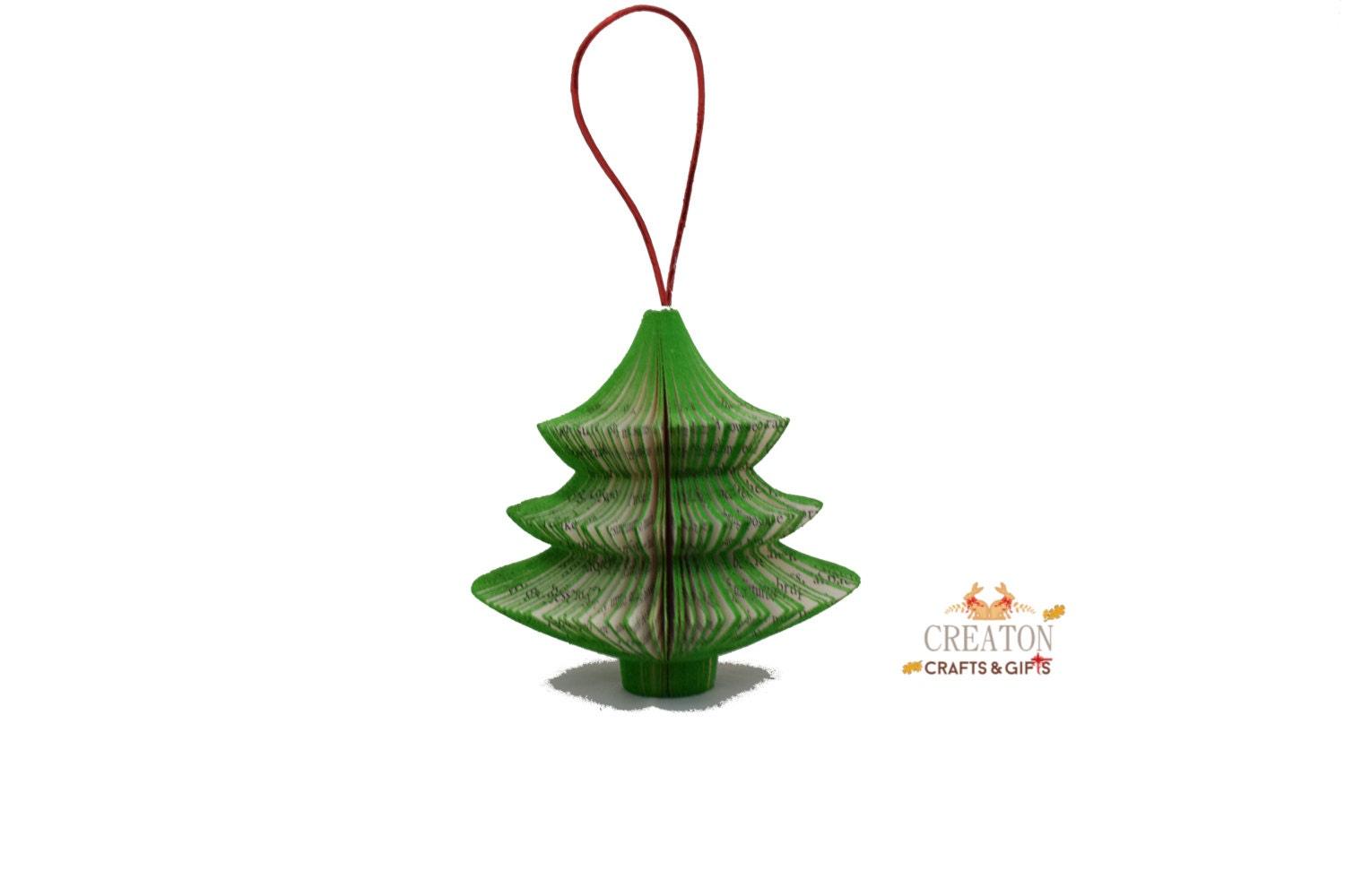 Hanging Christmas Tree Book Gift - Paper Apple Co
