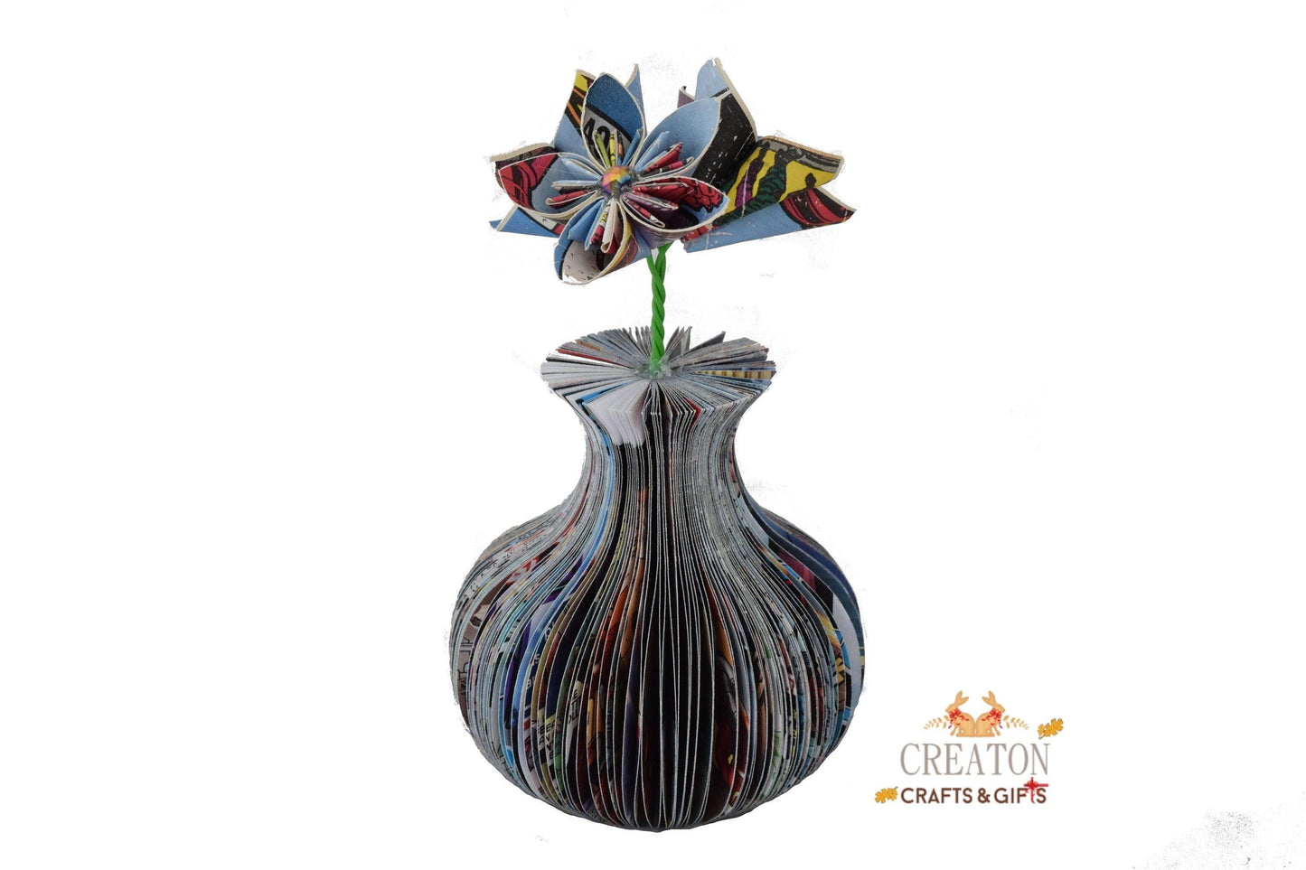 Mini Superhero Vase and Flowers Book Gift - Paper Apple Co