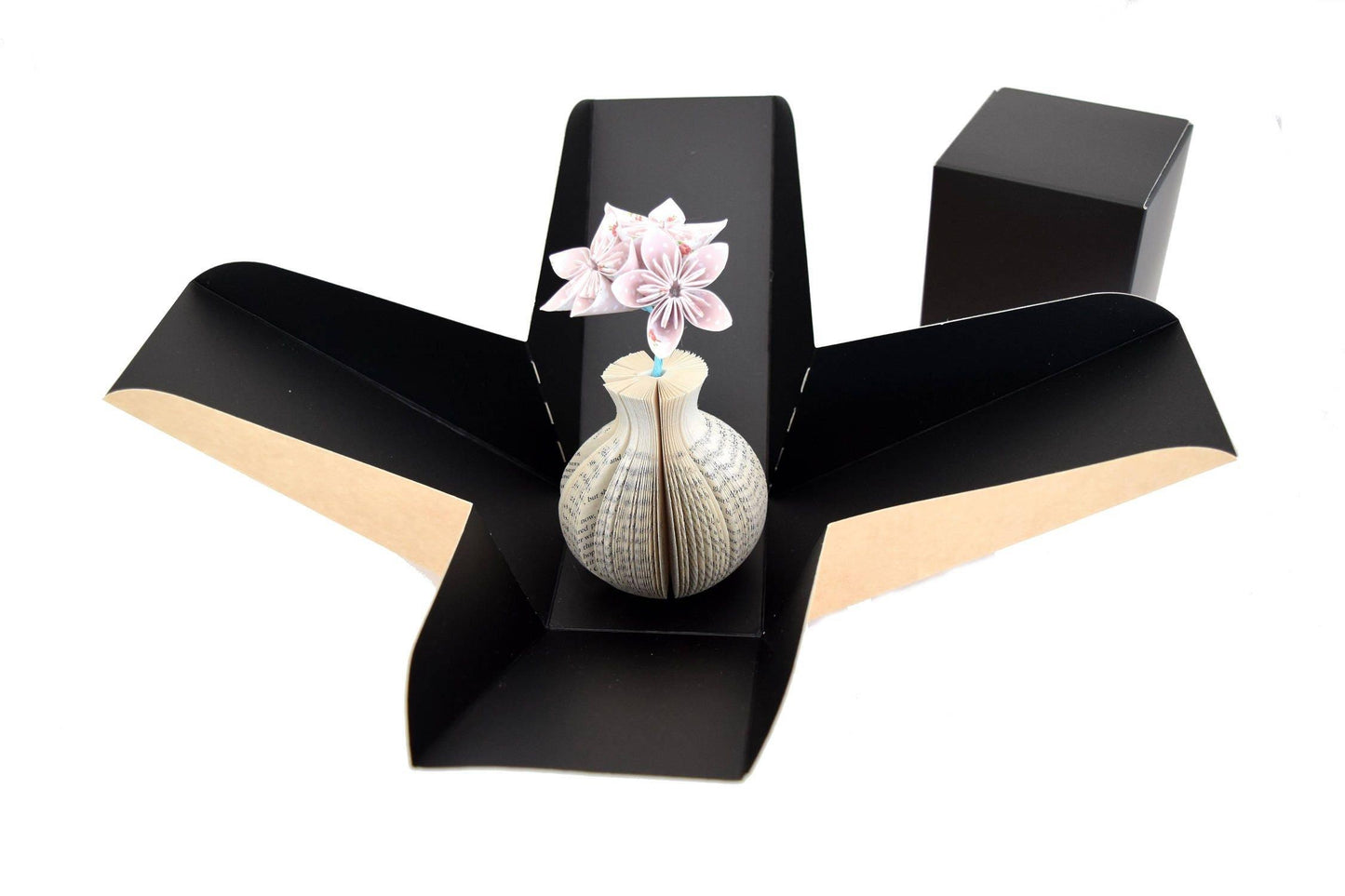 Music Vase and Flowers Book Gift - Paper Apple Co