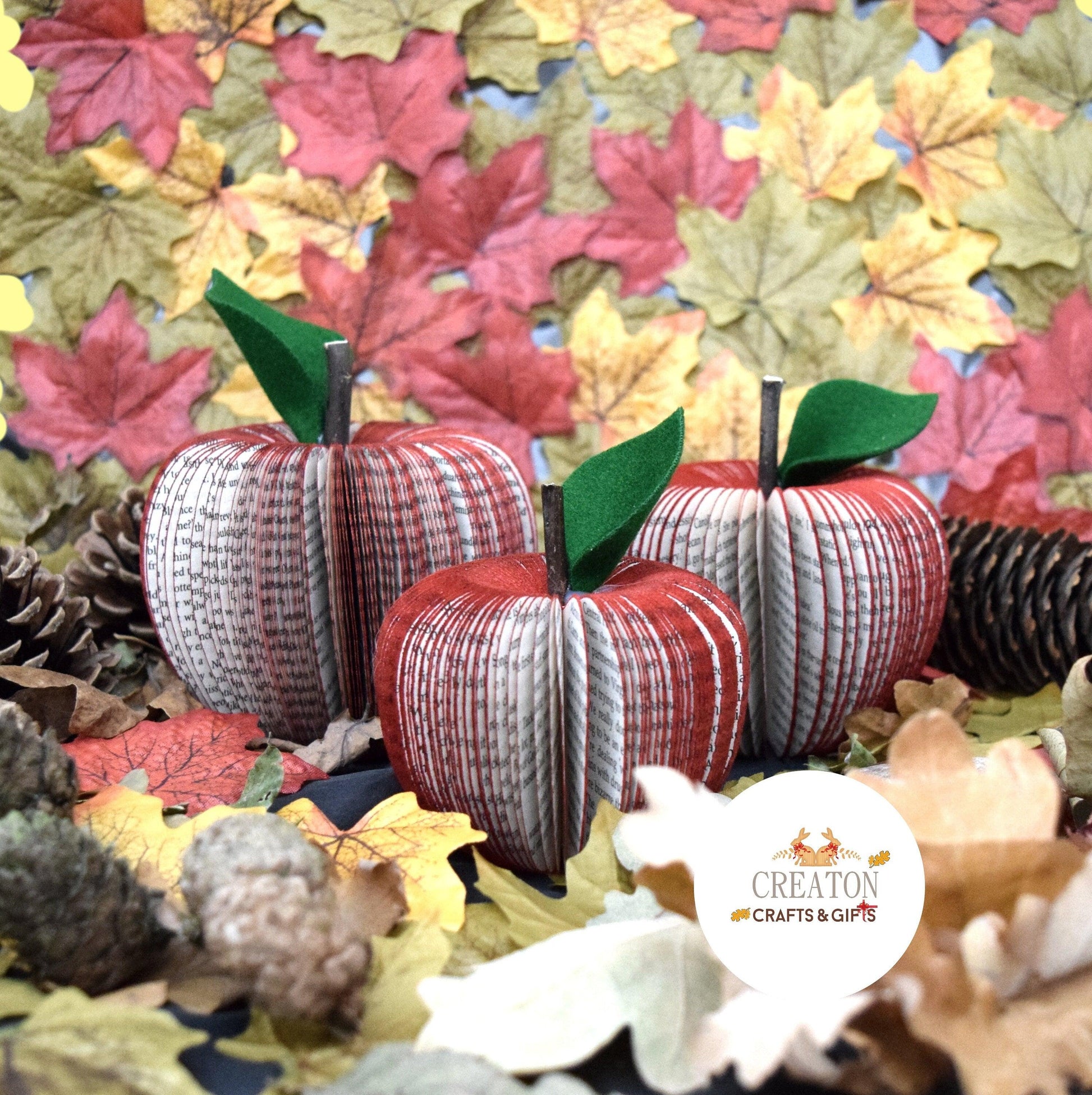 Set of 3 Apple Book Gift - Paper Apple Co