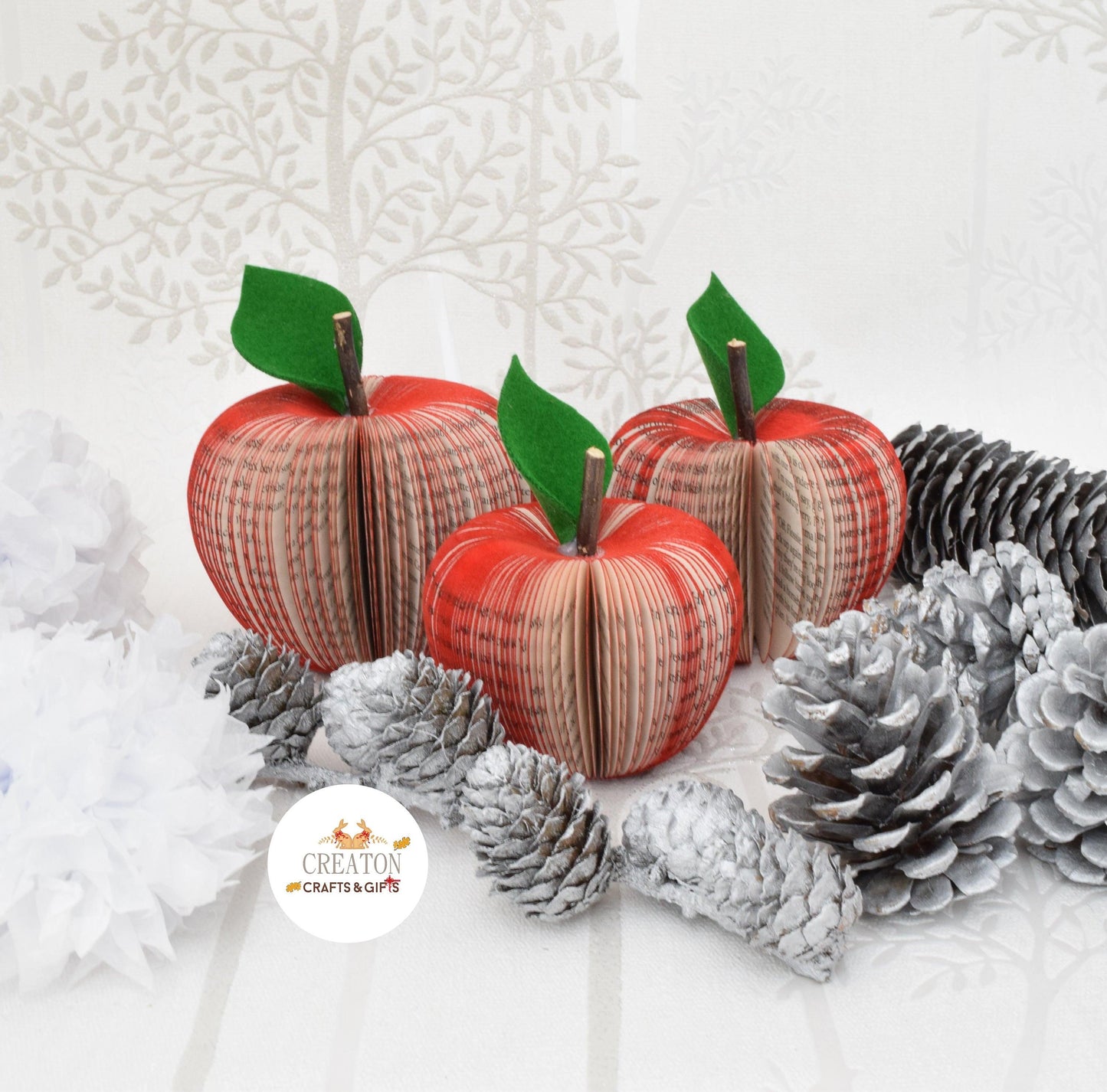 Set of 3 Apple Book Gift - Paper Apple Co