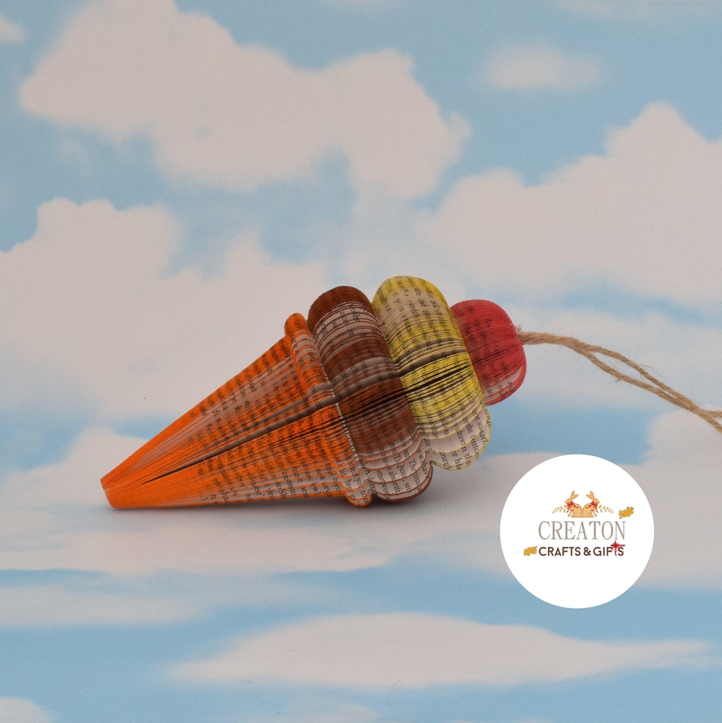 Ice Cream Cone Book Gift - Paper Apple Co