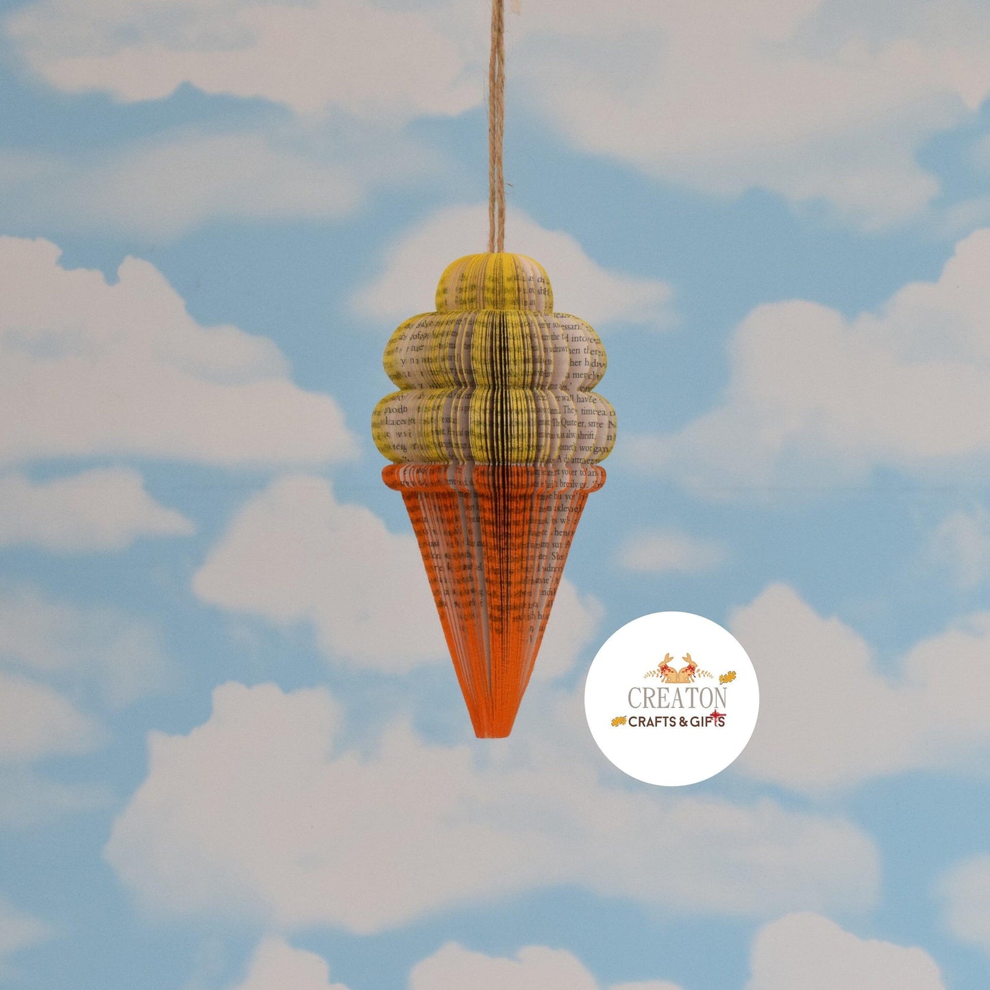 Ice Cream Cone Book Gift - Paper Apple Co