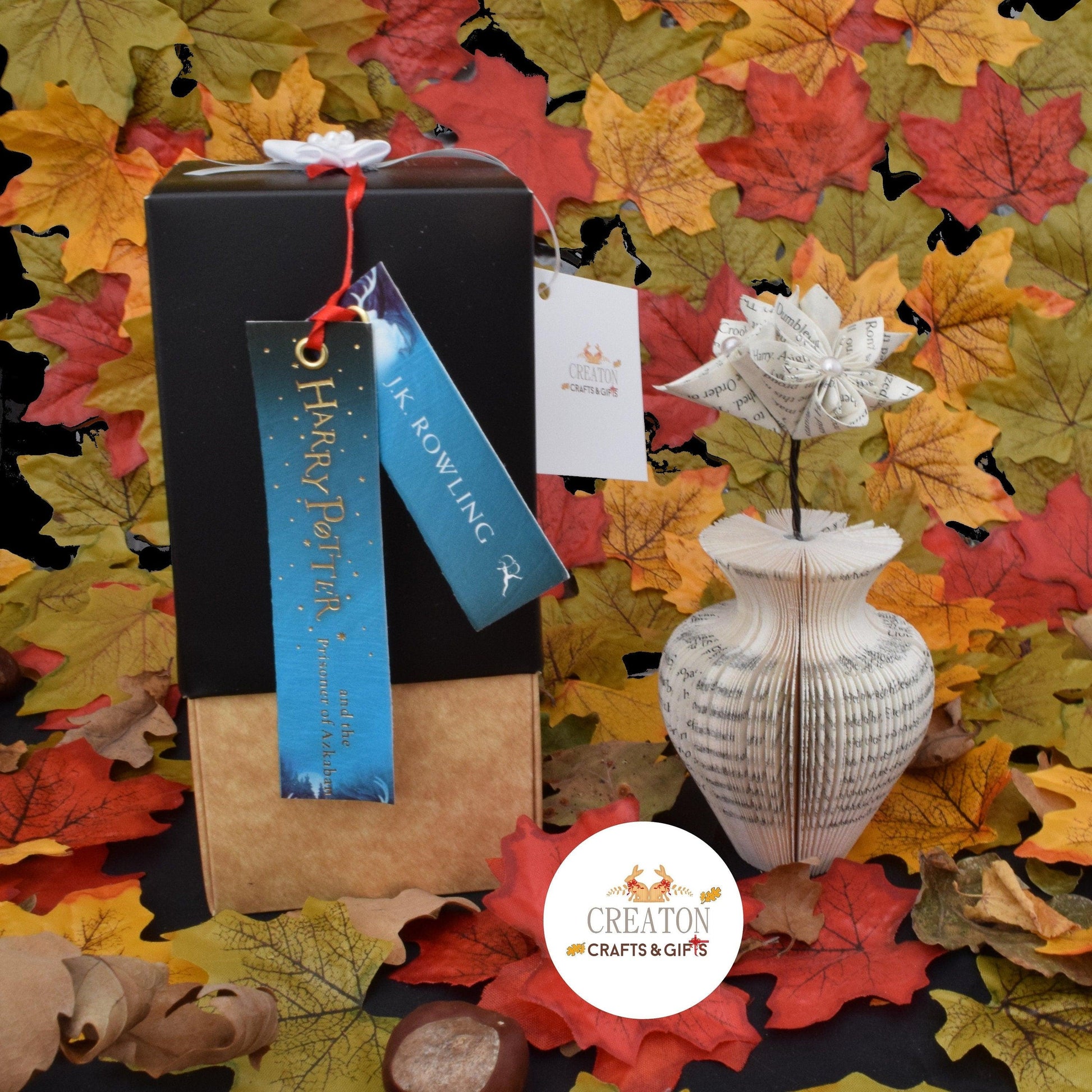 Custom Vase and Flowers Book Gift - Paper Apple Co