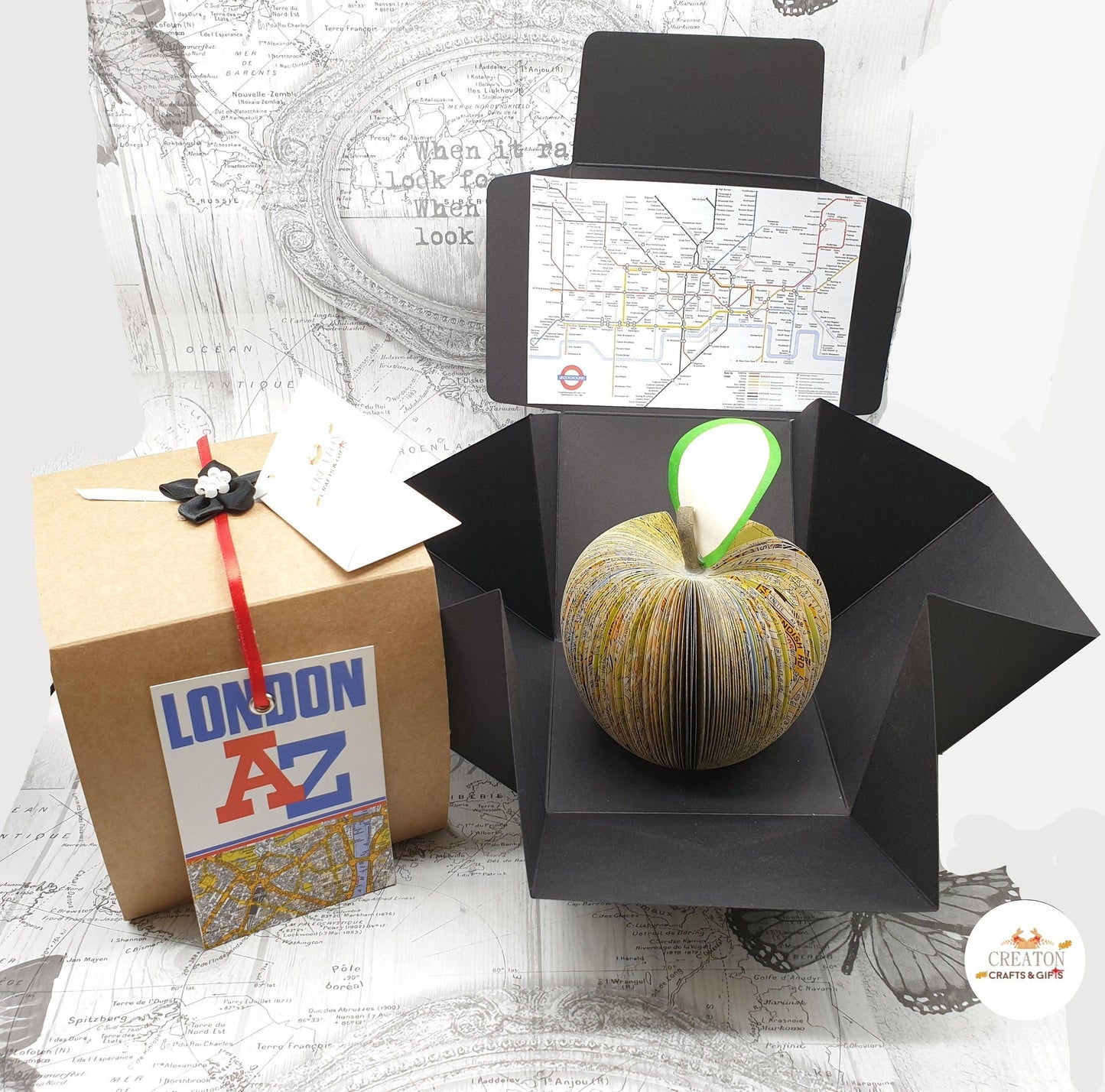 A-Z London Map Gift - Paper Apple Co