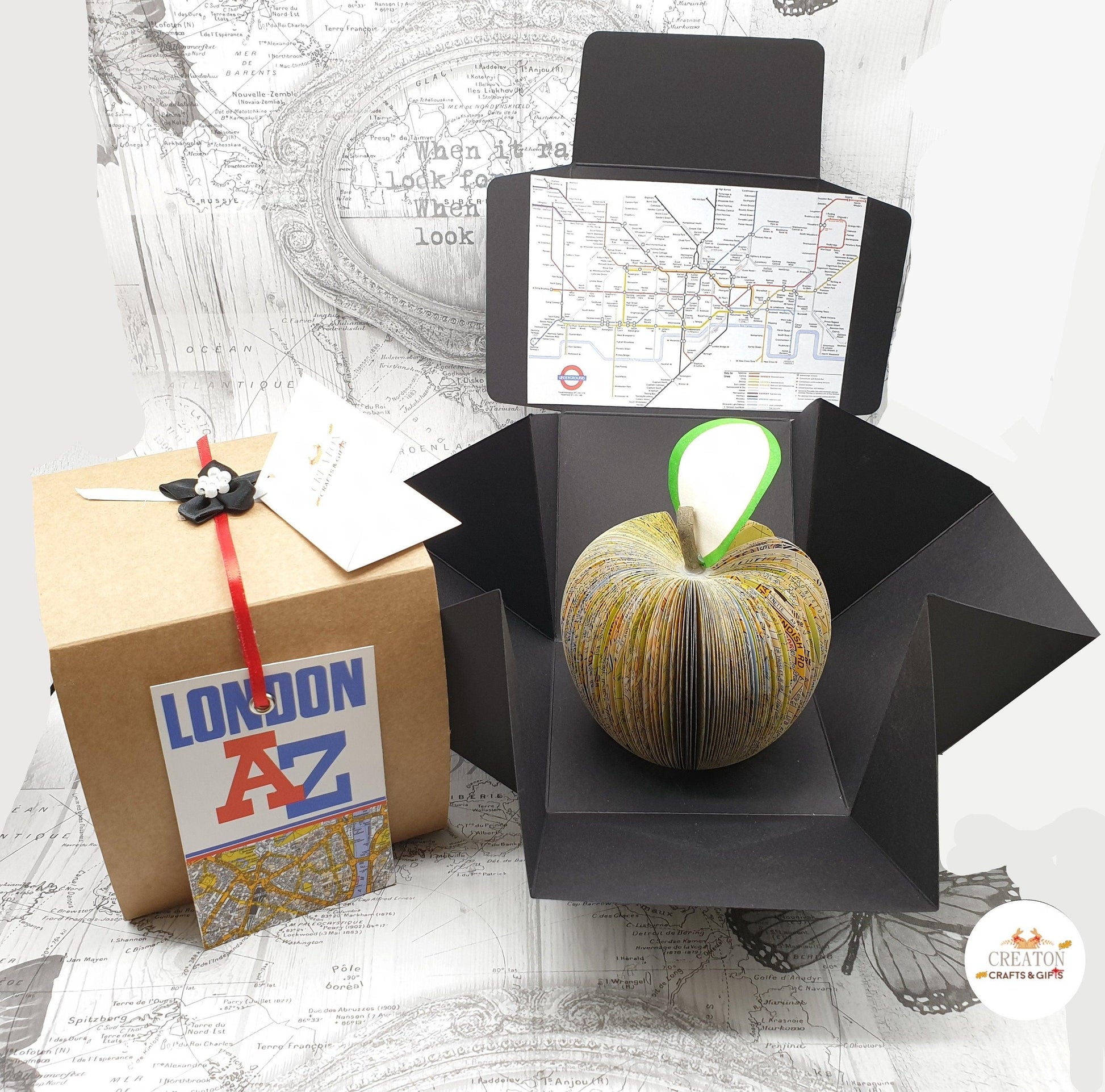 A-Z London Map Gift - Paper Apple Co