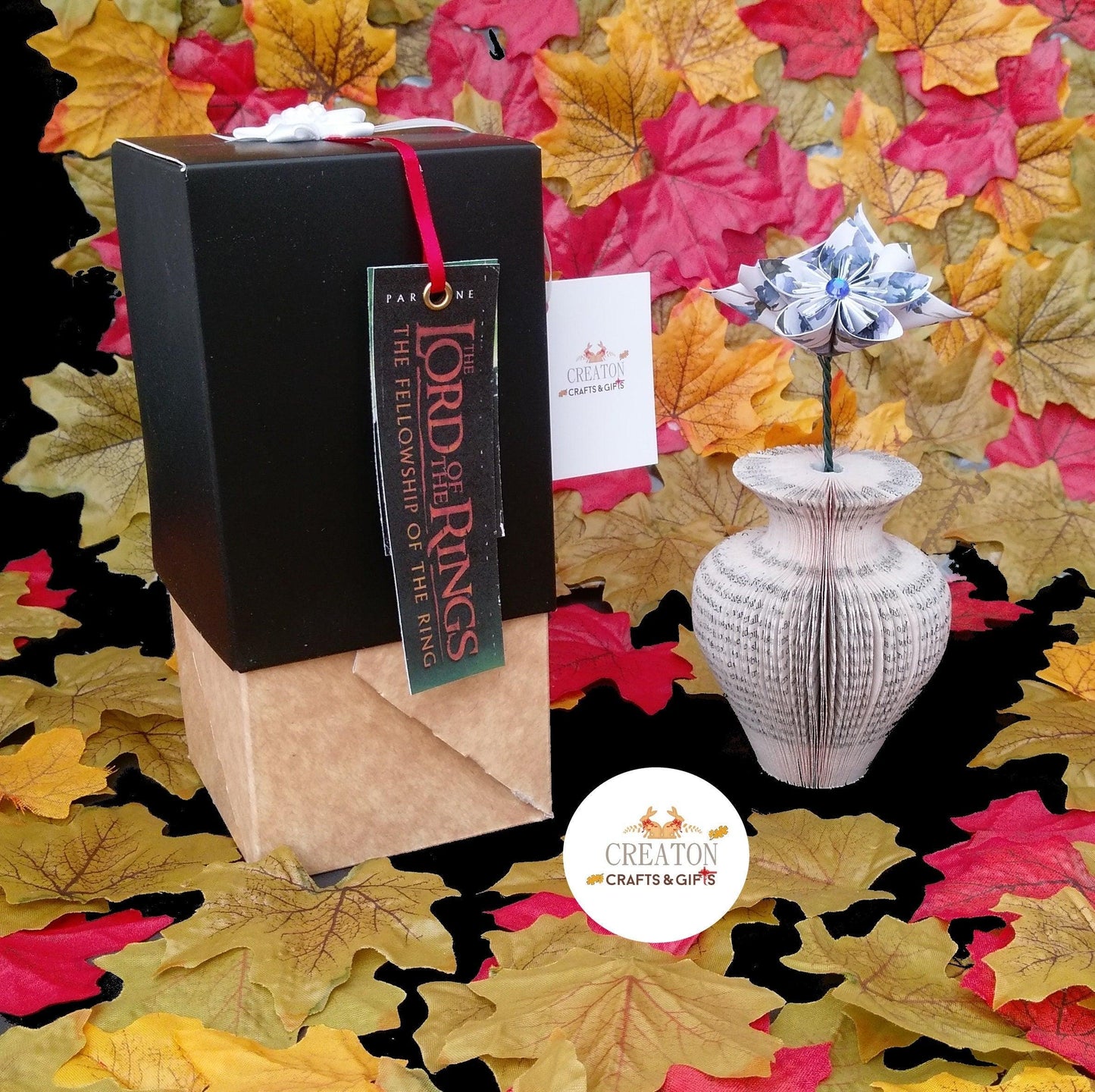 Custom Vase and Flowers Book Gift - Paper Apple Co