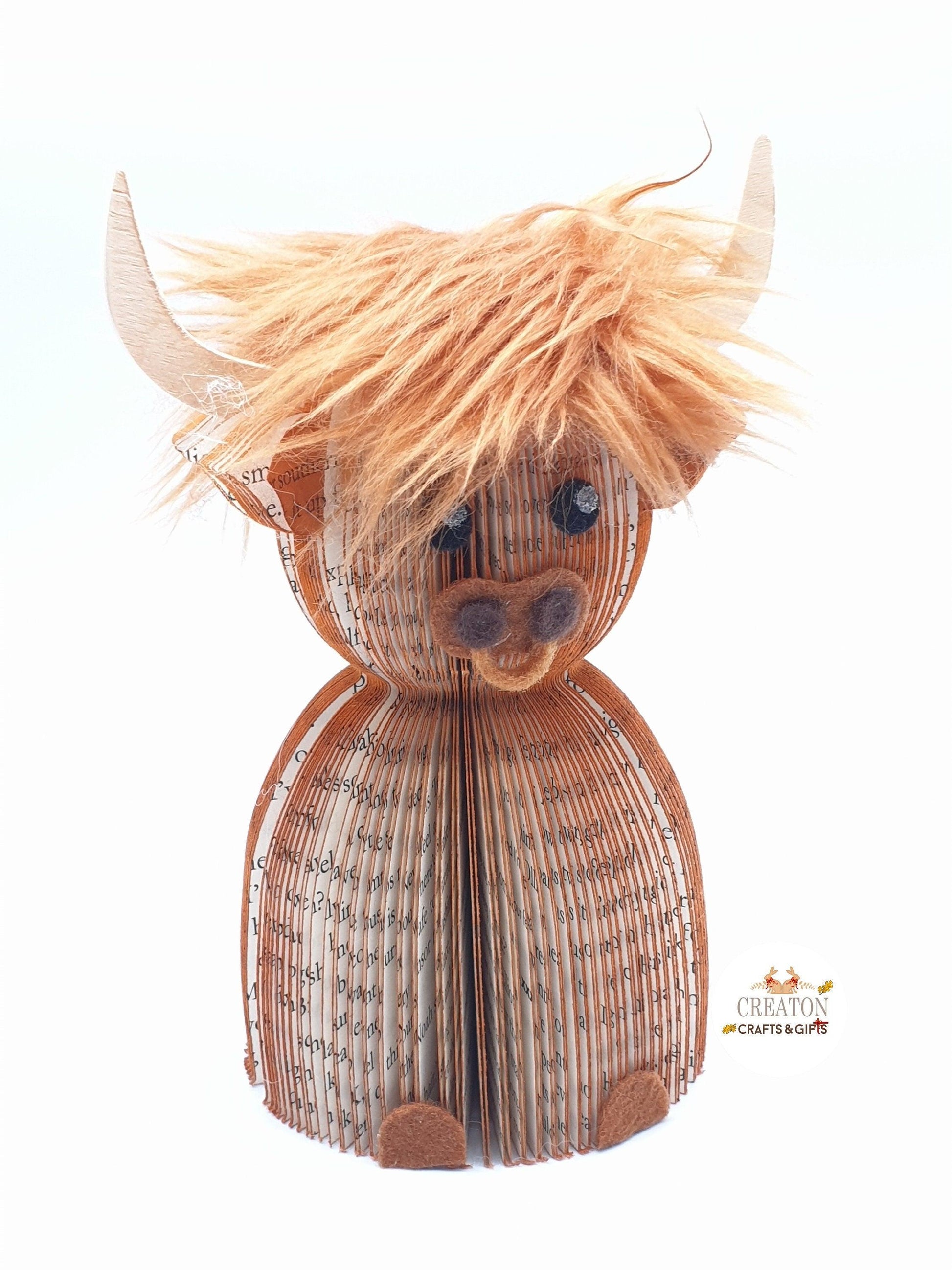 Highland Cow Book Gift – A Unique Handmade Gift - Paper Apple Co