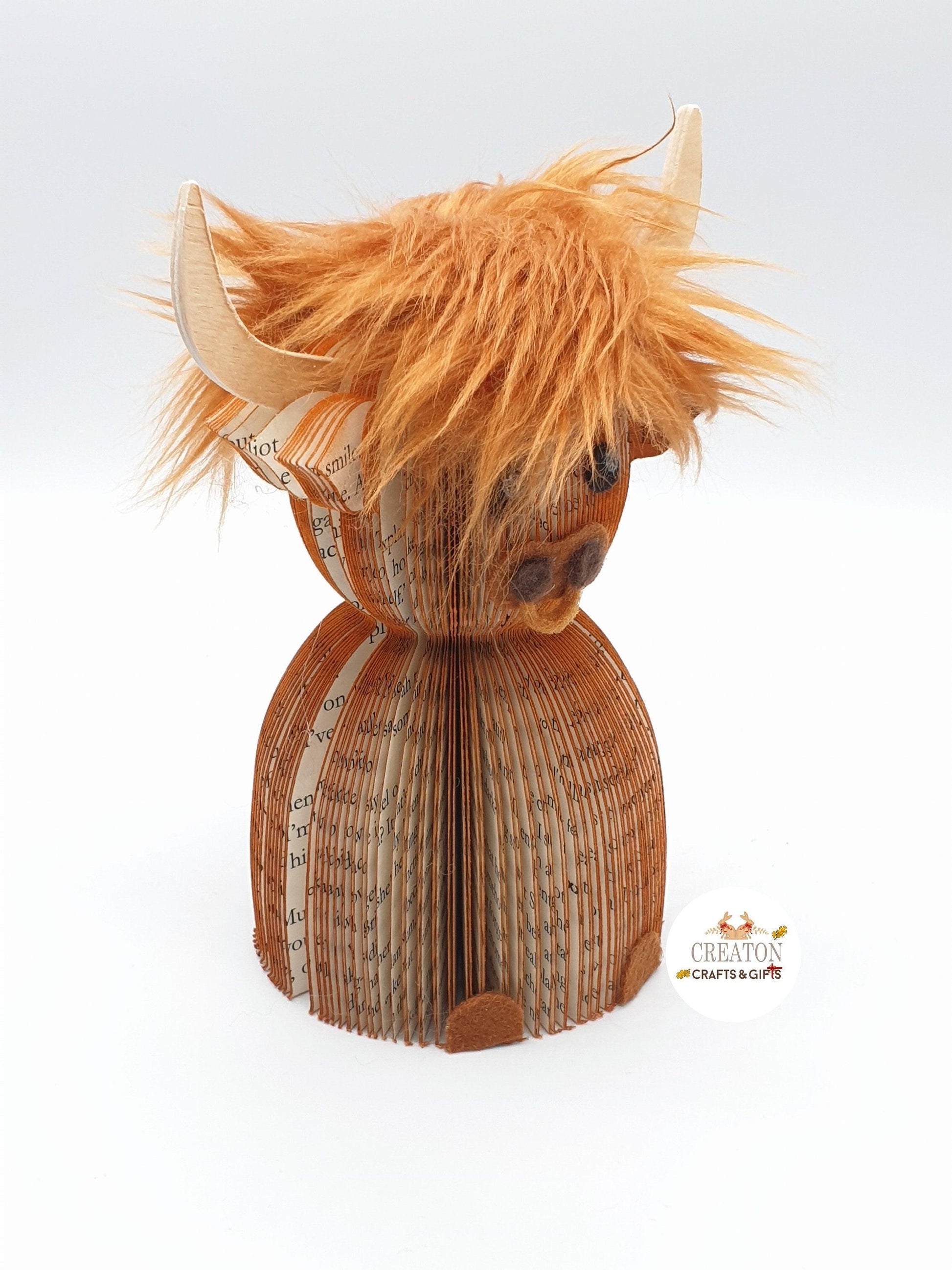 Highland Cow Book Gift – A Unique Handmade Gift - Paper Apple Co