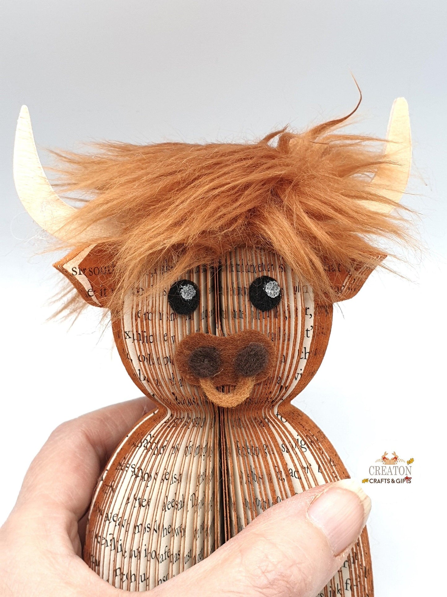 Highland Cow Book Gift – A Unique Handmade Gift - Paper Apple Co