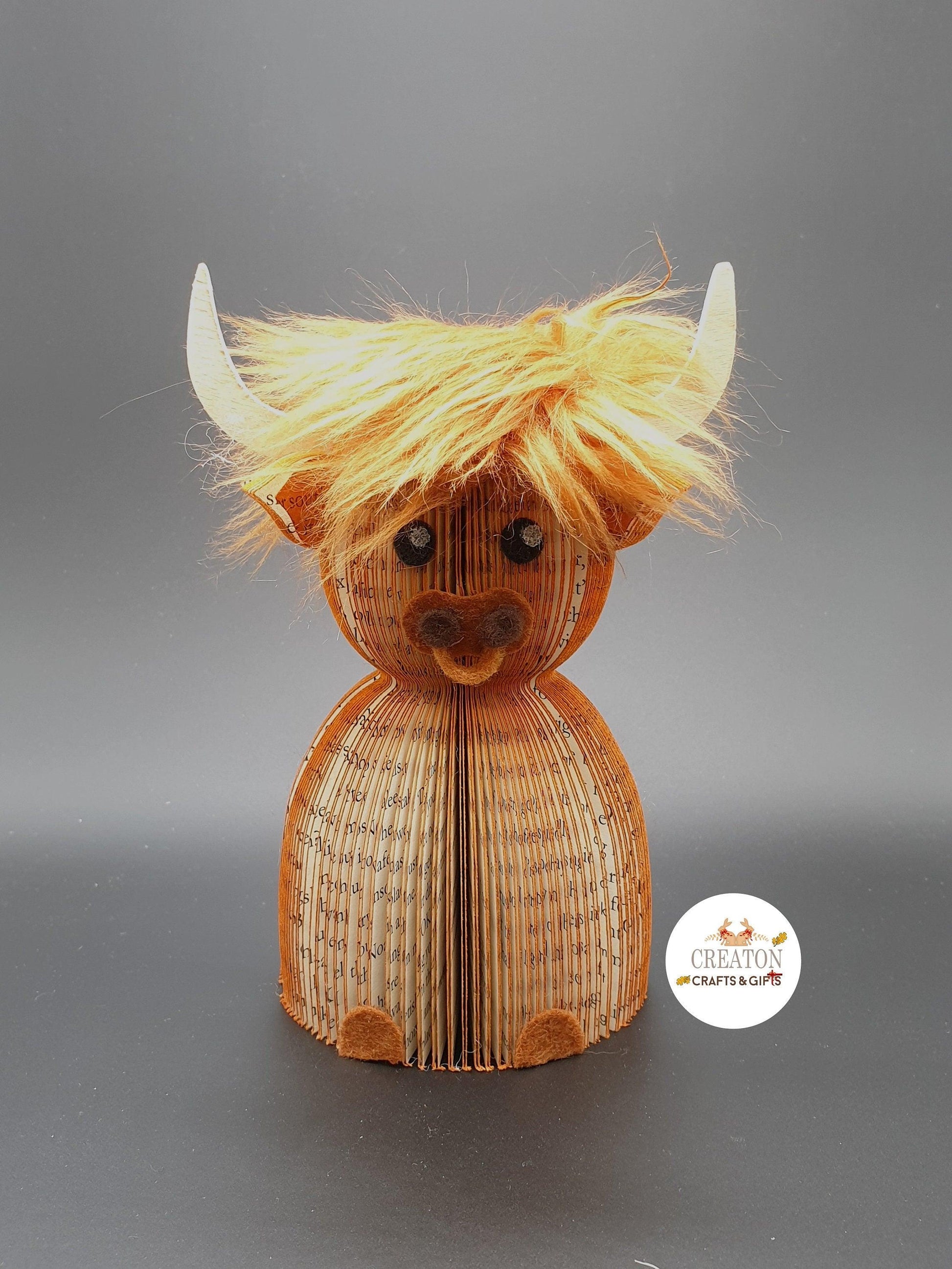 Highland Cow Book Gift – A Unique Handmade Gift - Paper Apple Co