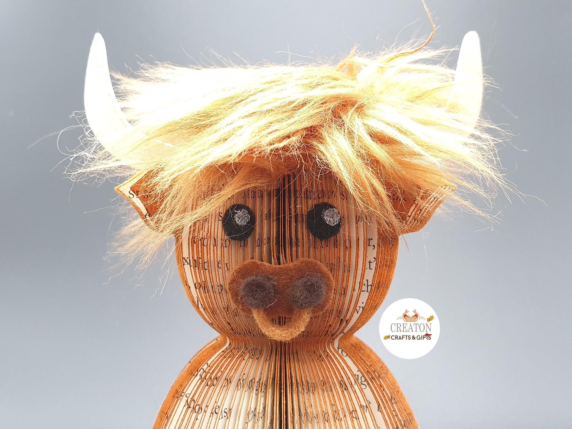 Highland Cow Book Gift – A Unique Handmade Gift - Paper Apple Co